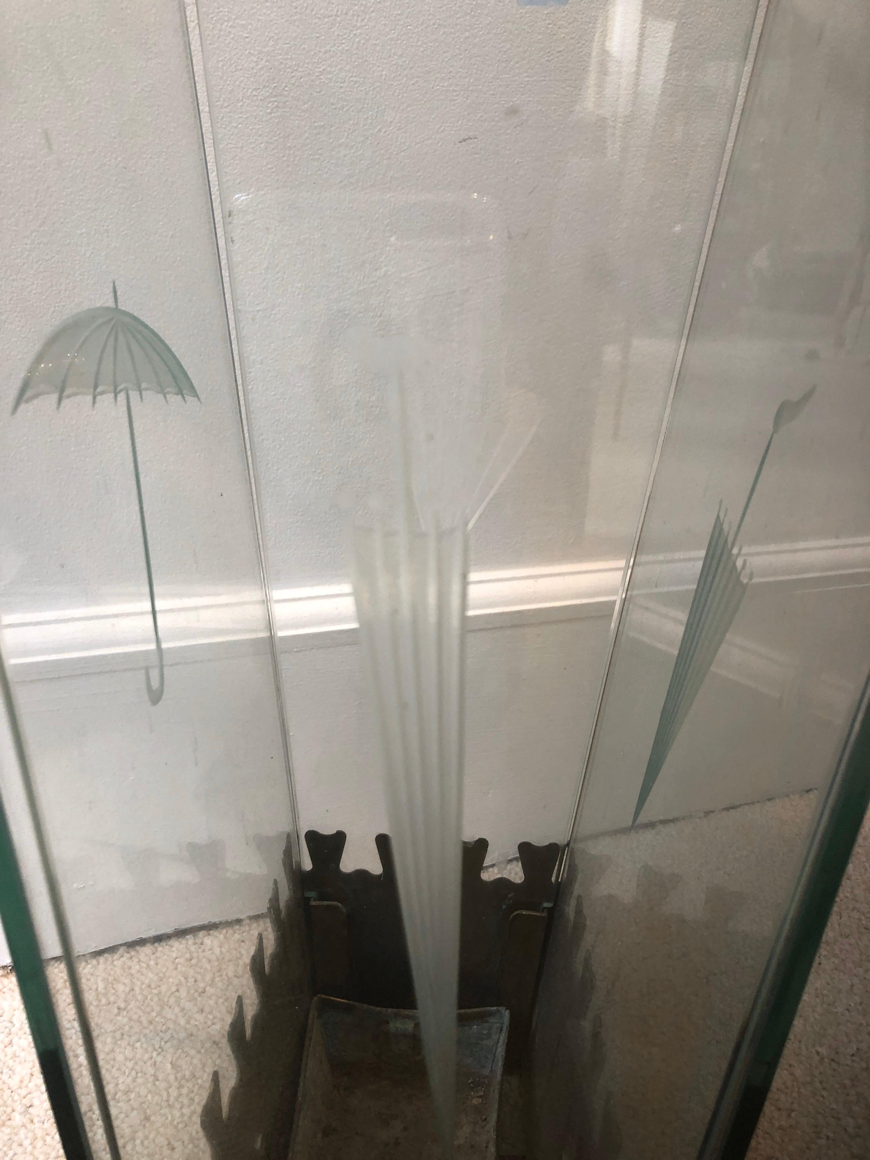 Italian Umbrella Stand Holder by Fontana Arte, Italy, circa 1940 For Sale