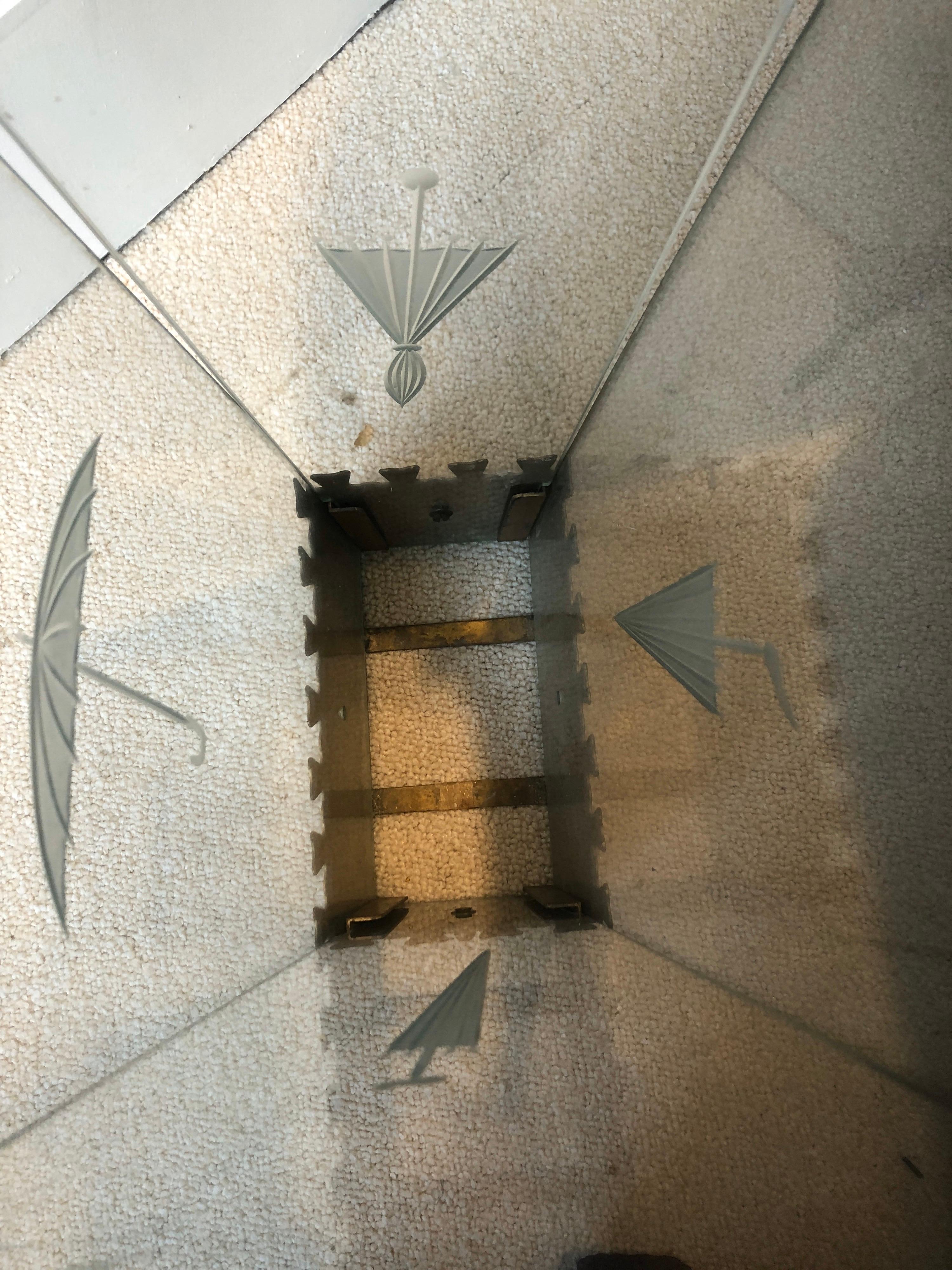 Laiton Support de stand d'Umbrella par Fontana Arte, Italie, vers 1940 en vente