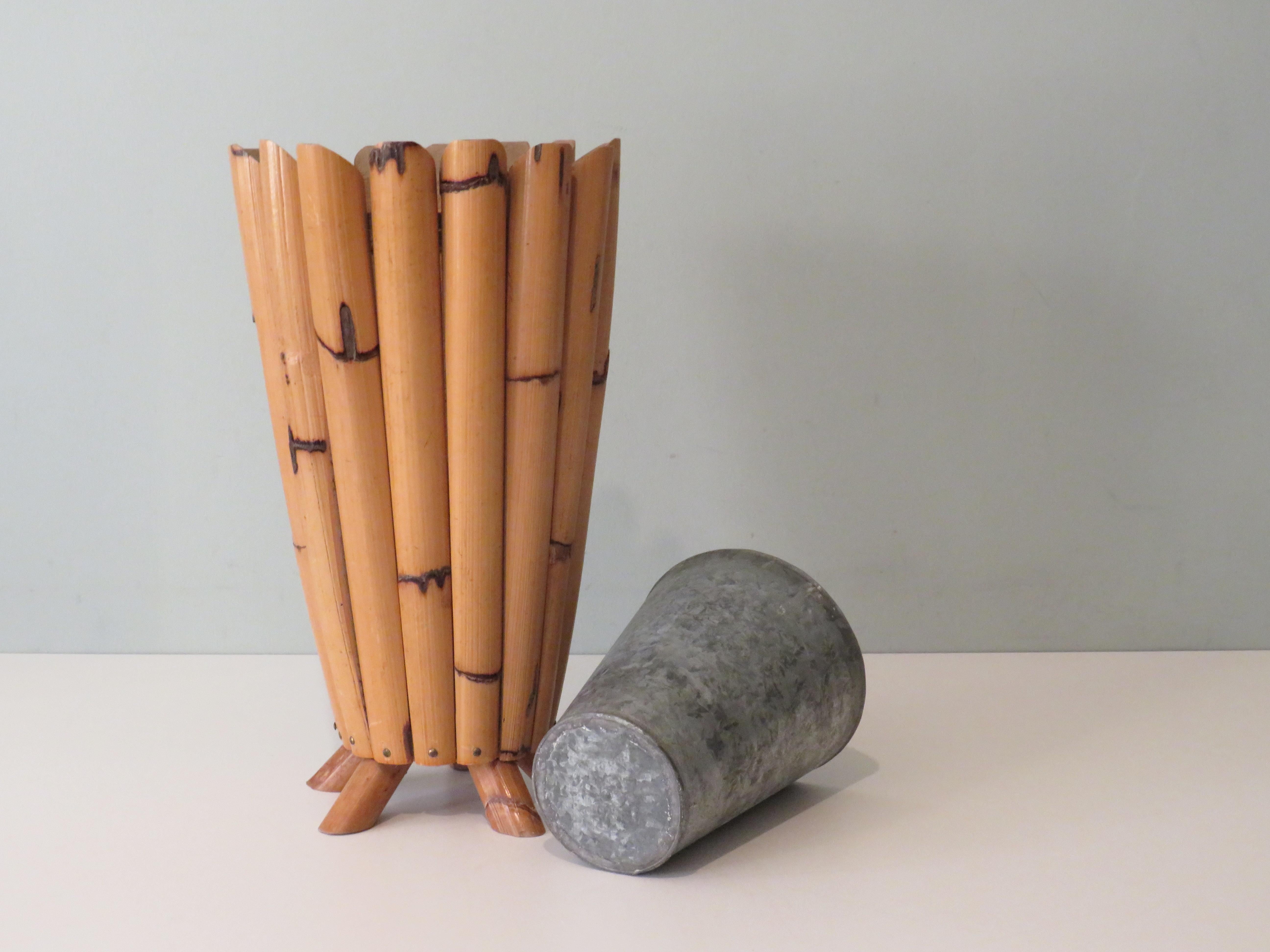 Umbrella Stand in Bamboo, France, 1950s For Sale 2