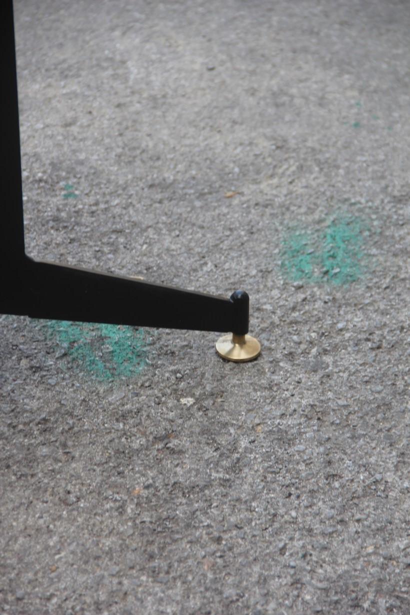 Umbrella Stand Poggibonsi Siva Design Midcentury Italian Enamel Iron Black In Good Condition For Sale In Palermo, Sicily