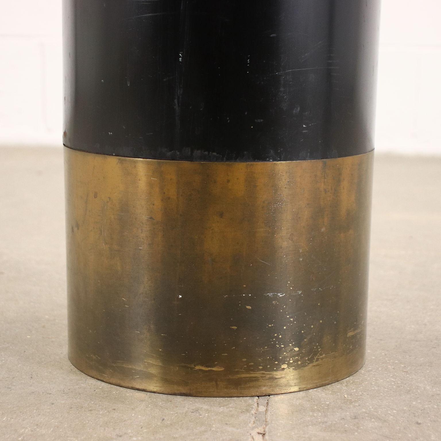 Lacquered Umbrella Stand Pto2 Azucena Metal Brass, Italy, 1950s 