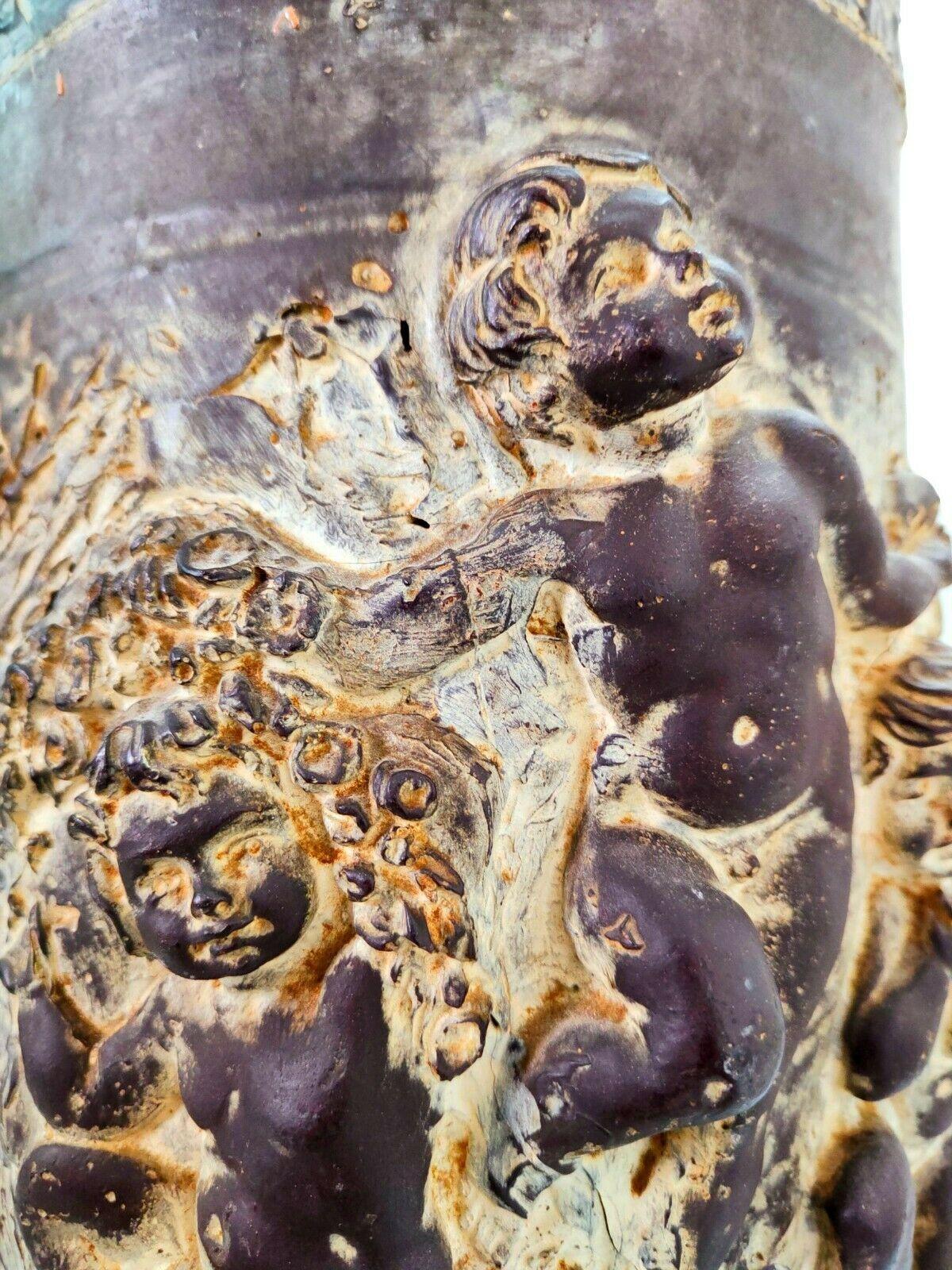 Scultura portaombrelli in alto rilievo in Wood e gesso, anni '40 In condizioni discrete in vendita a taranto, IT