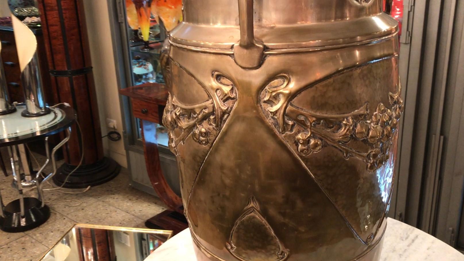 Portaombrelli Kaiser in argento placcato Jugendstil, Art Nouveau, Liberty in vendita 9