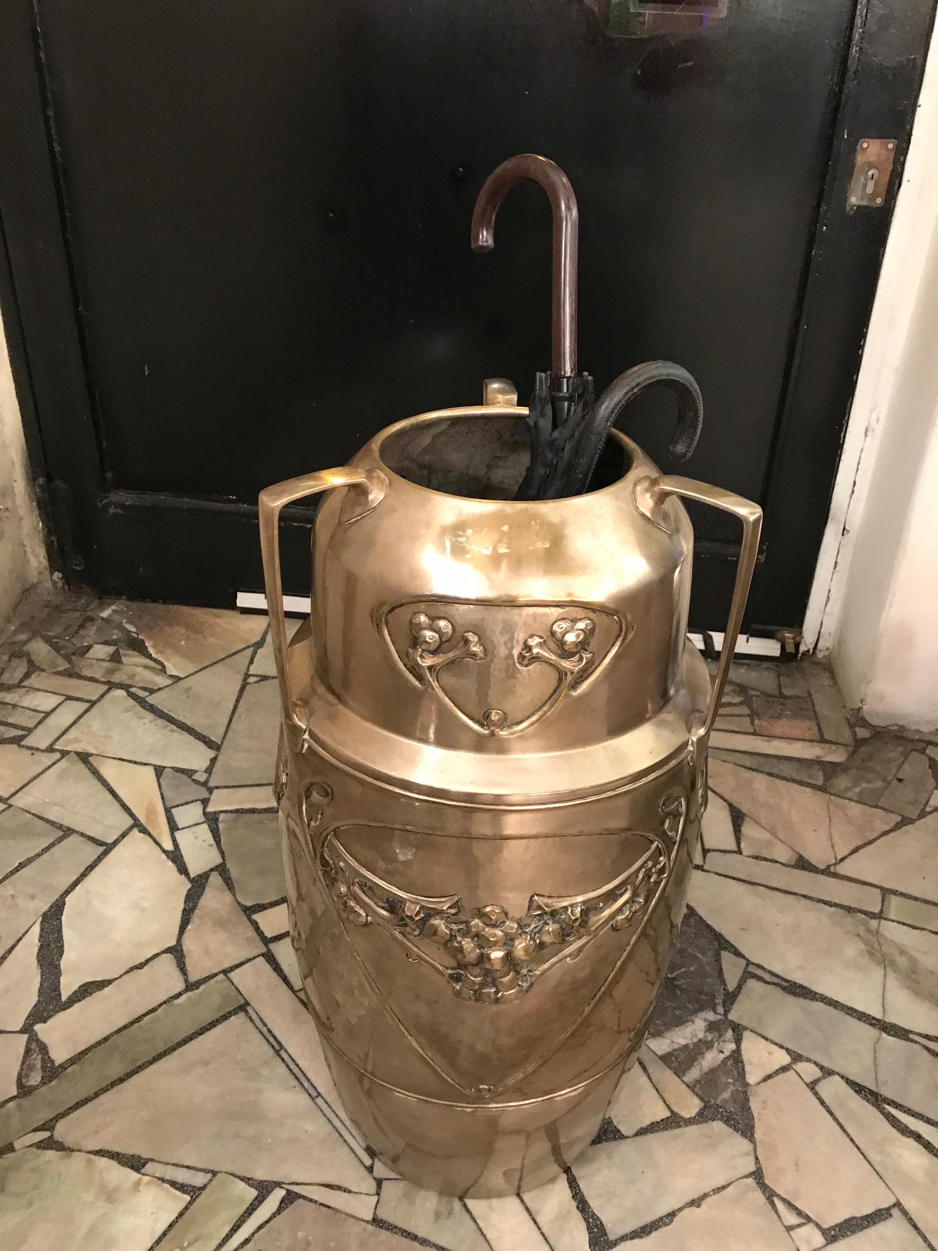 Portaombrelli Kaiser in argento placcato Jugendstil, Art Nouveau, Liberty in vendita 4