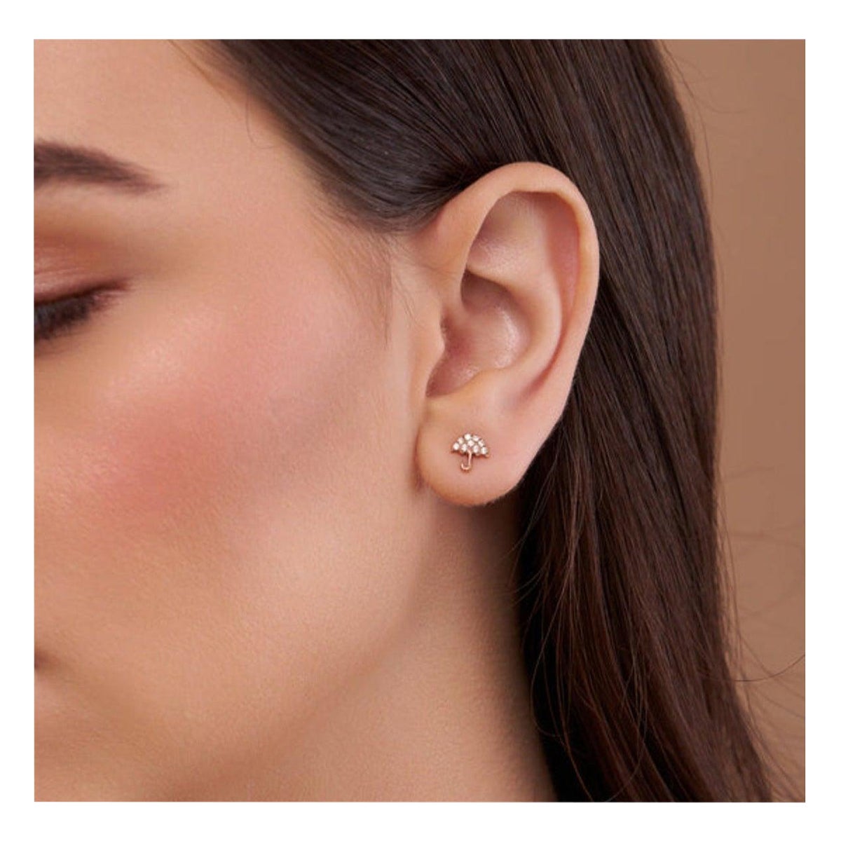 Umbrella Style Moissanite Earring 925 Sterling Silver Beautiful Earrings For Her