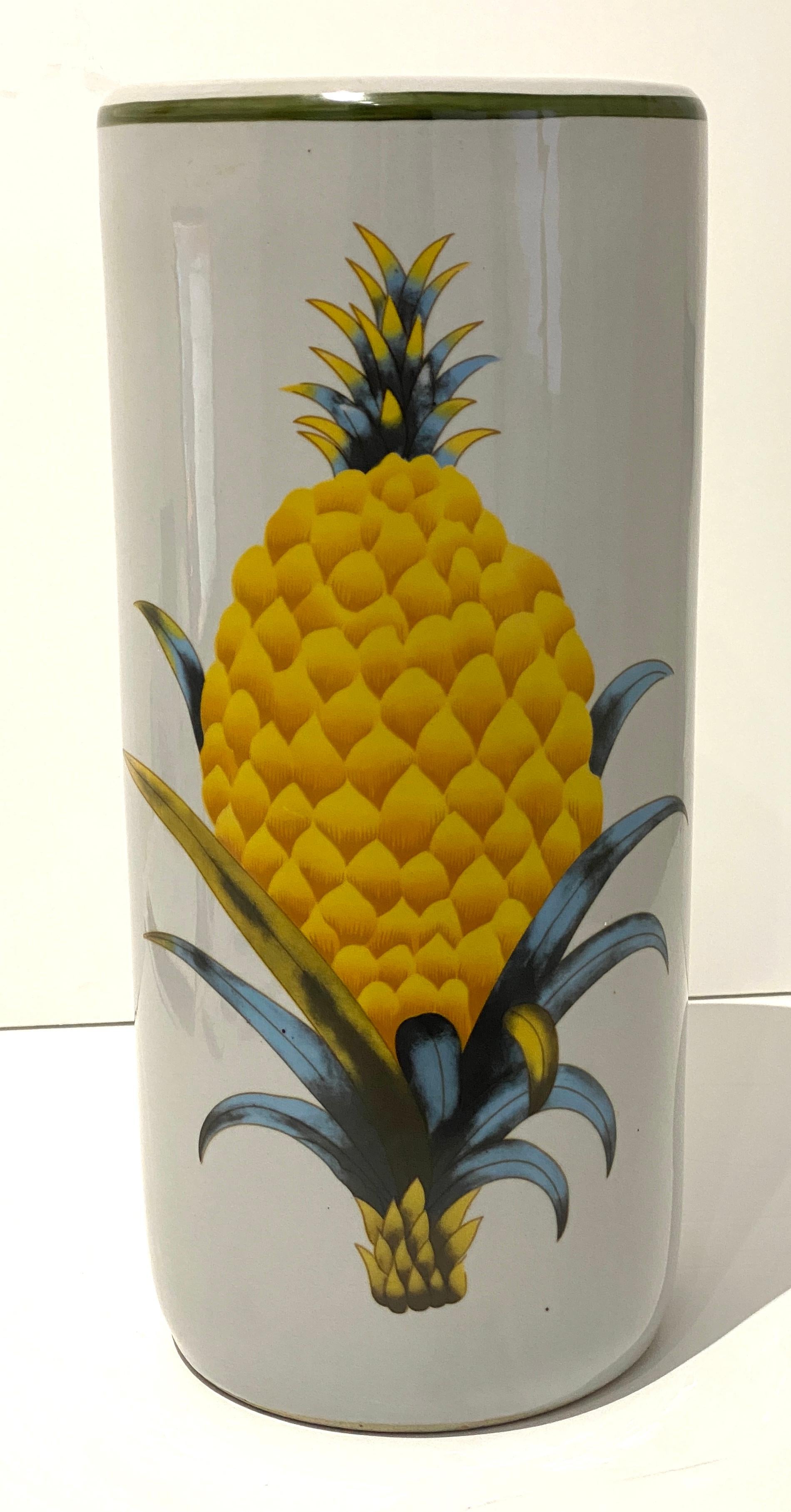 Chinese Umbrella Urn with Pineapple Motif