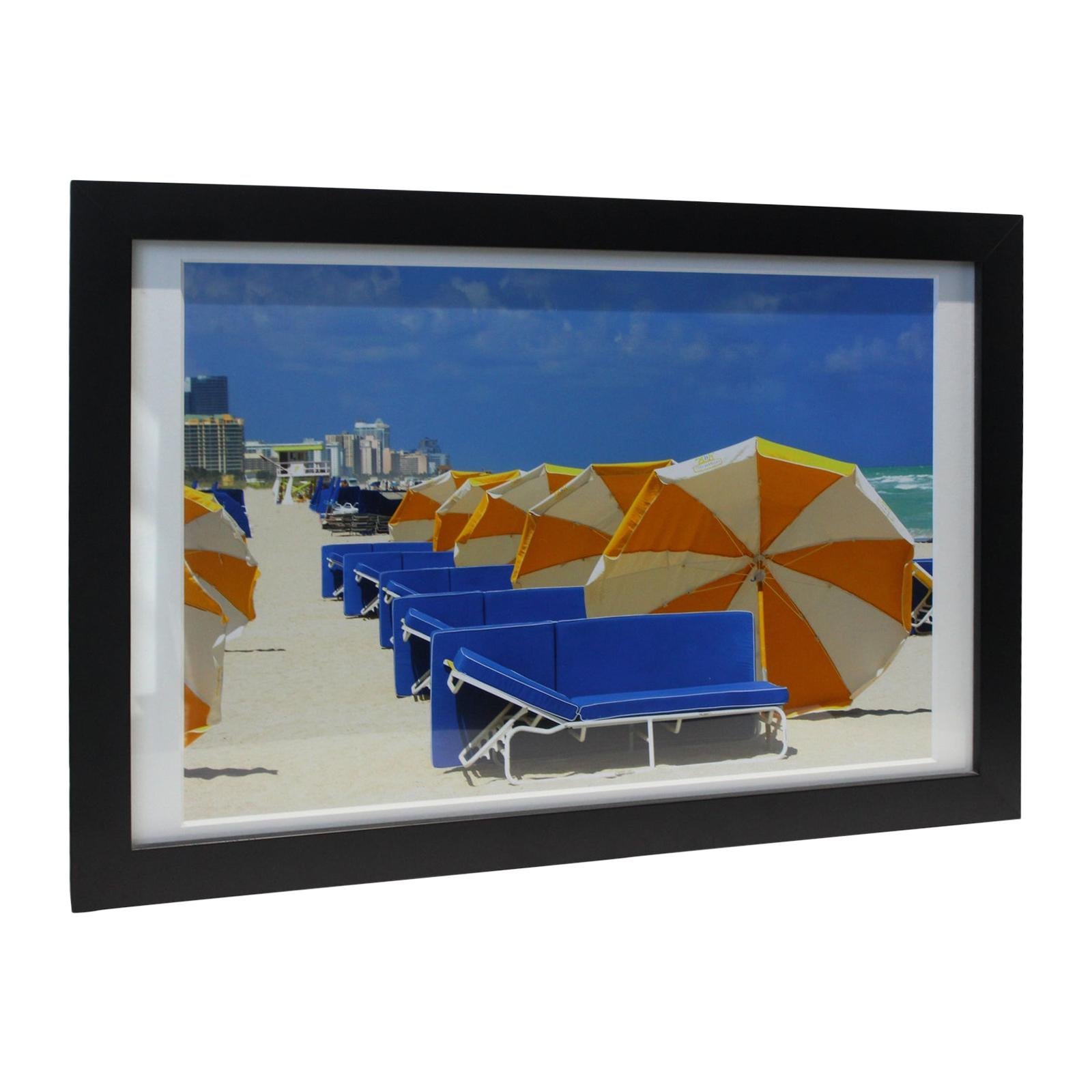 "Umbrellas at South Beach Miami"  Print