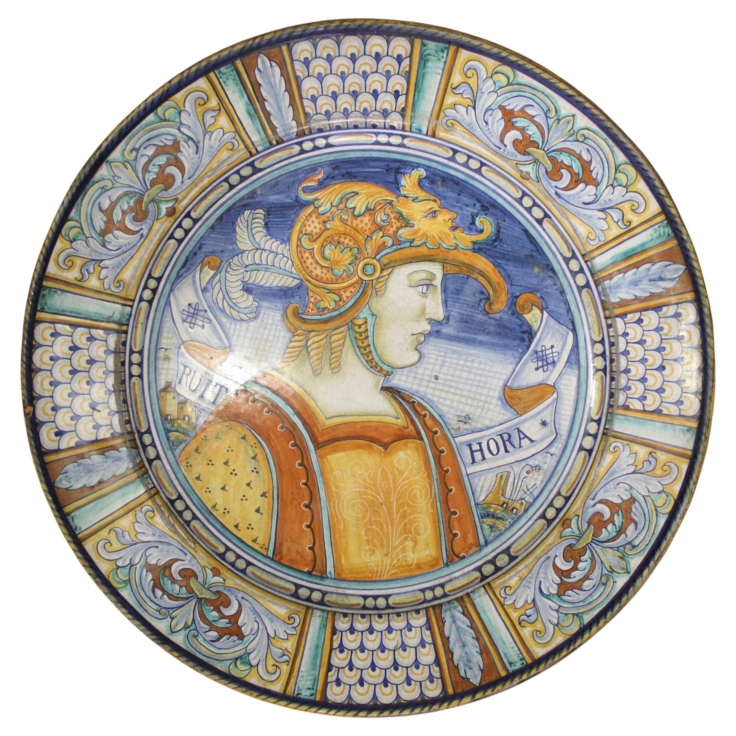  Umbria - Plate, Parade Plate - Renaissance style For Sale