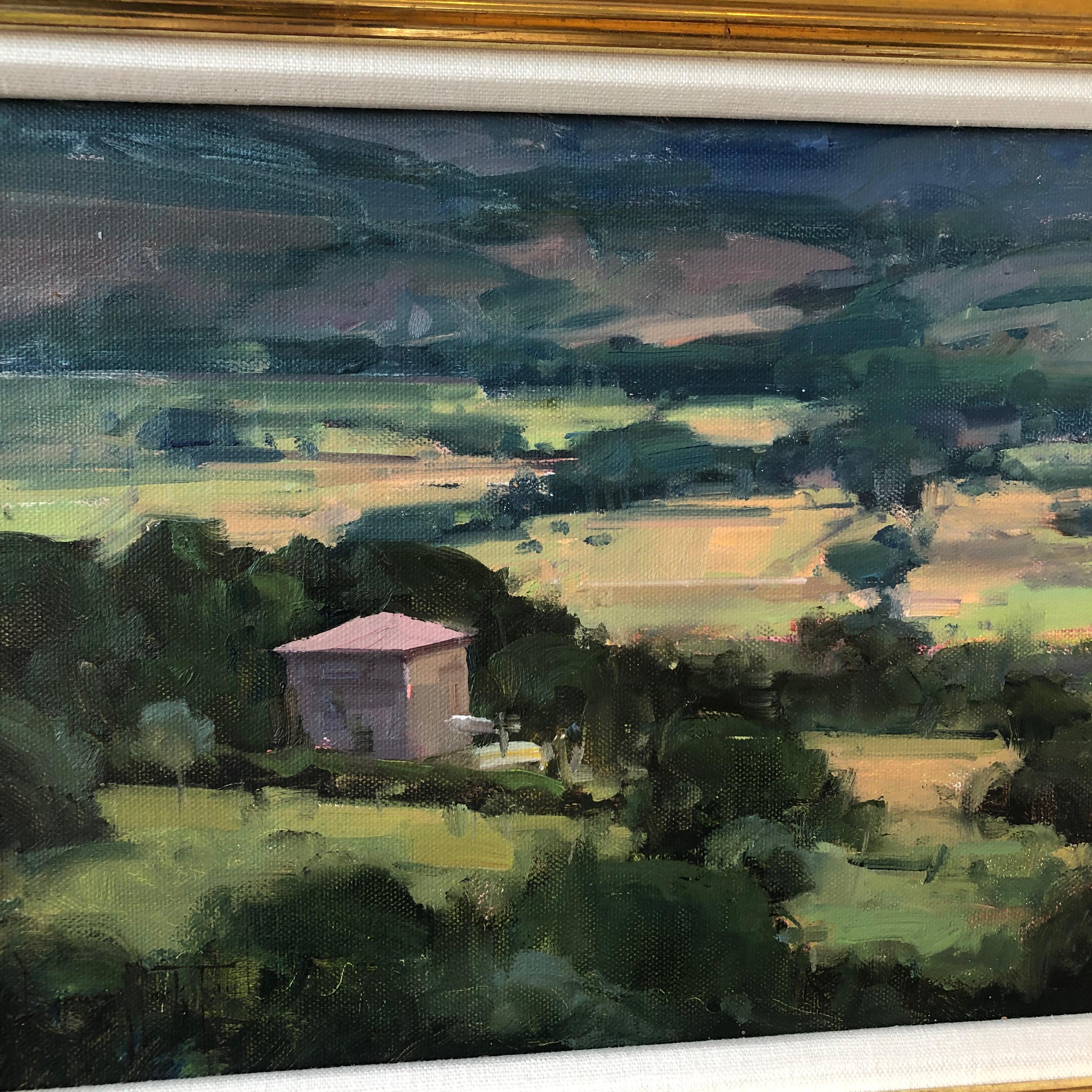 Umbrian Landscape Painting by Bryan Mark Taylor In New Condition For Sale In Boston, MA