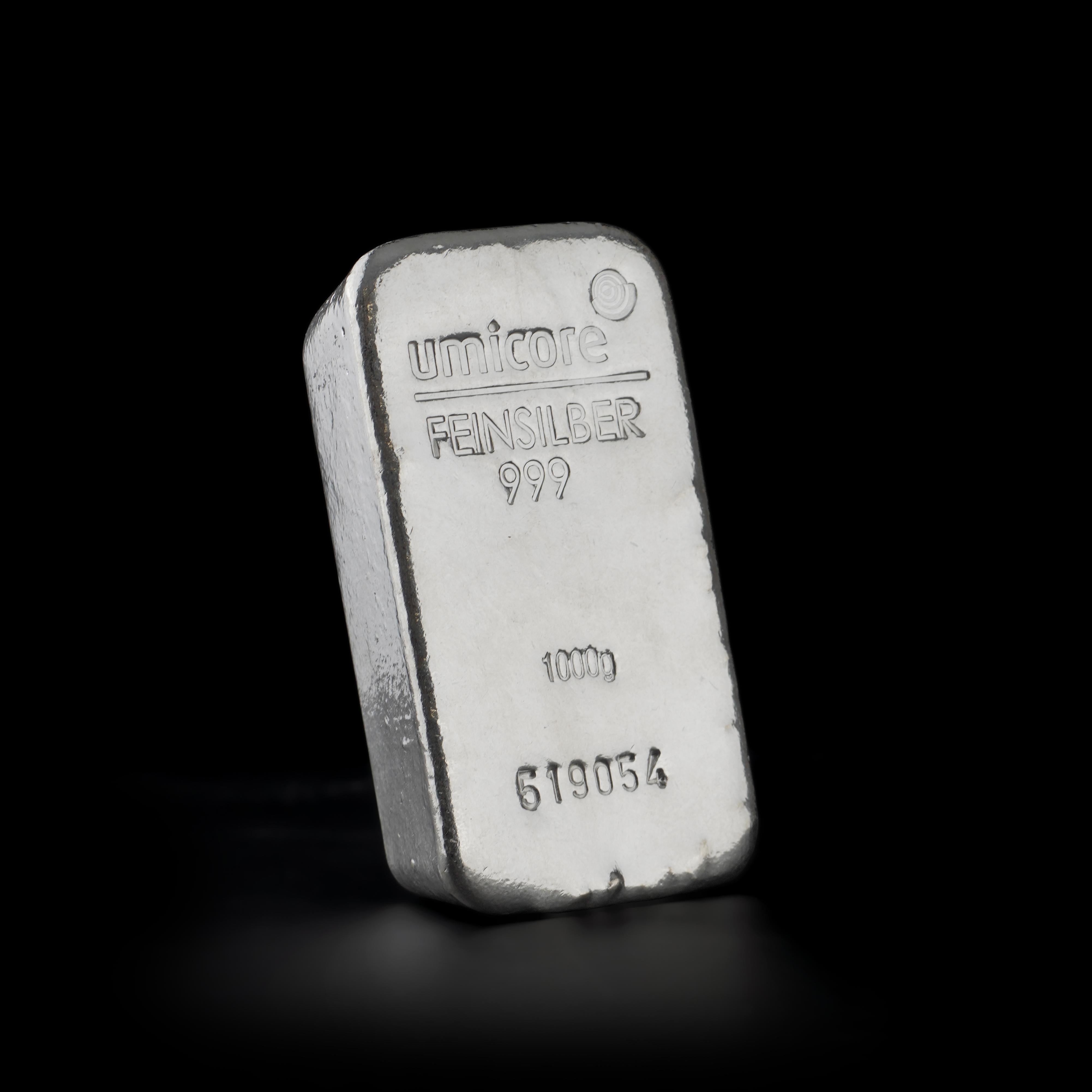 Umicore 1KG Silver Bar For Sale 4