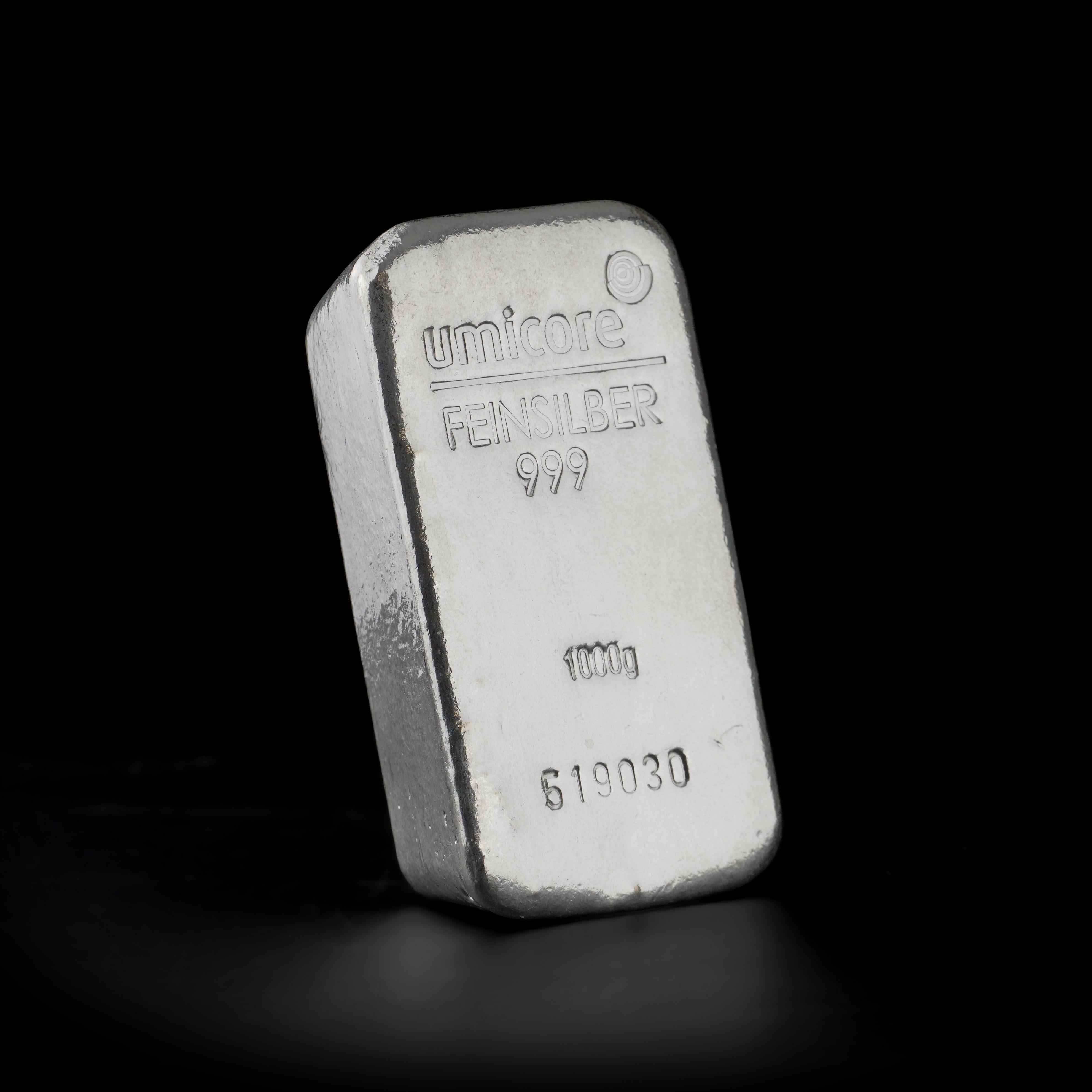 Umicore 1KG Silver Bar For Sale 2