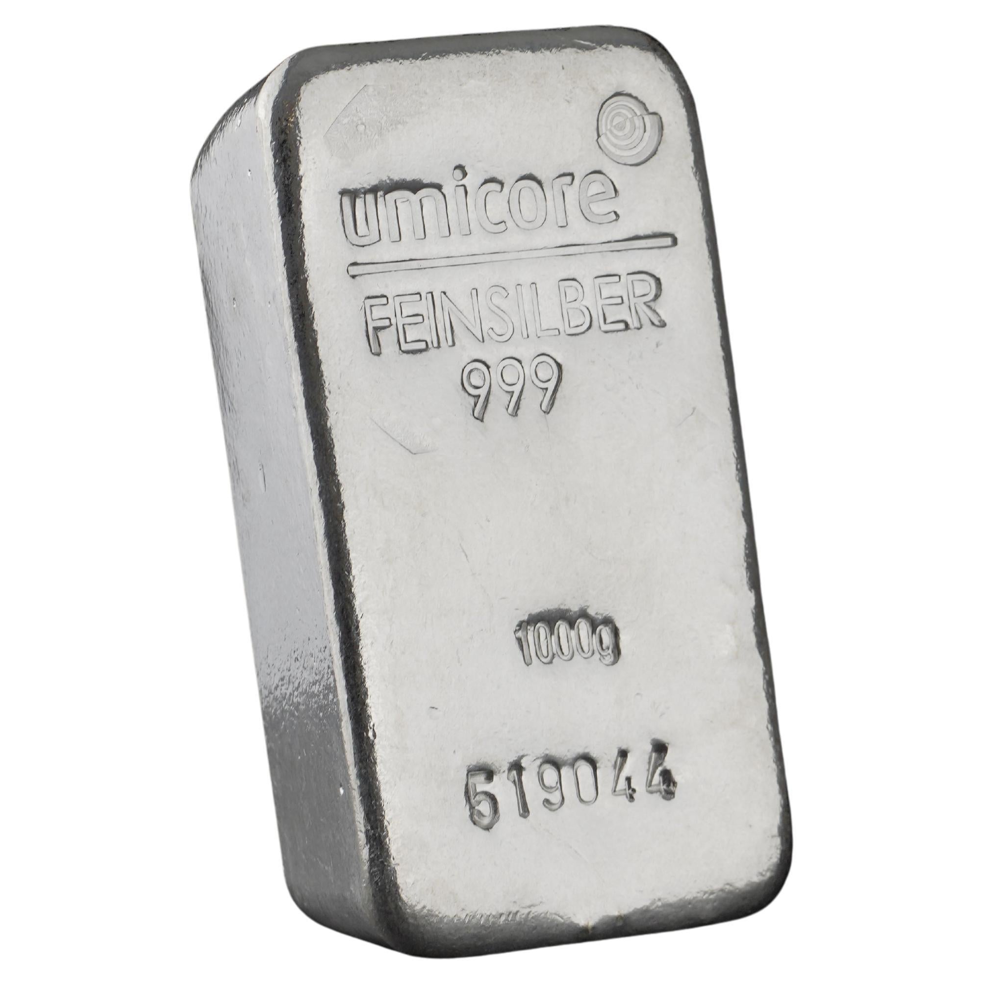 Umicore 1KG Silver Bar For Sale
