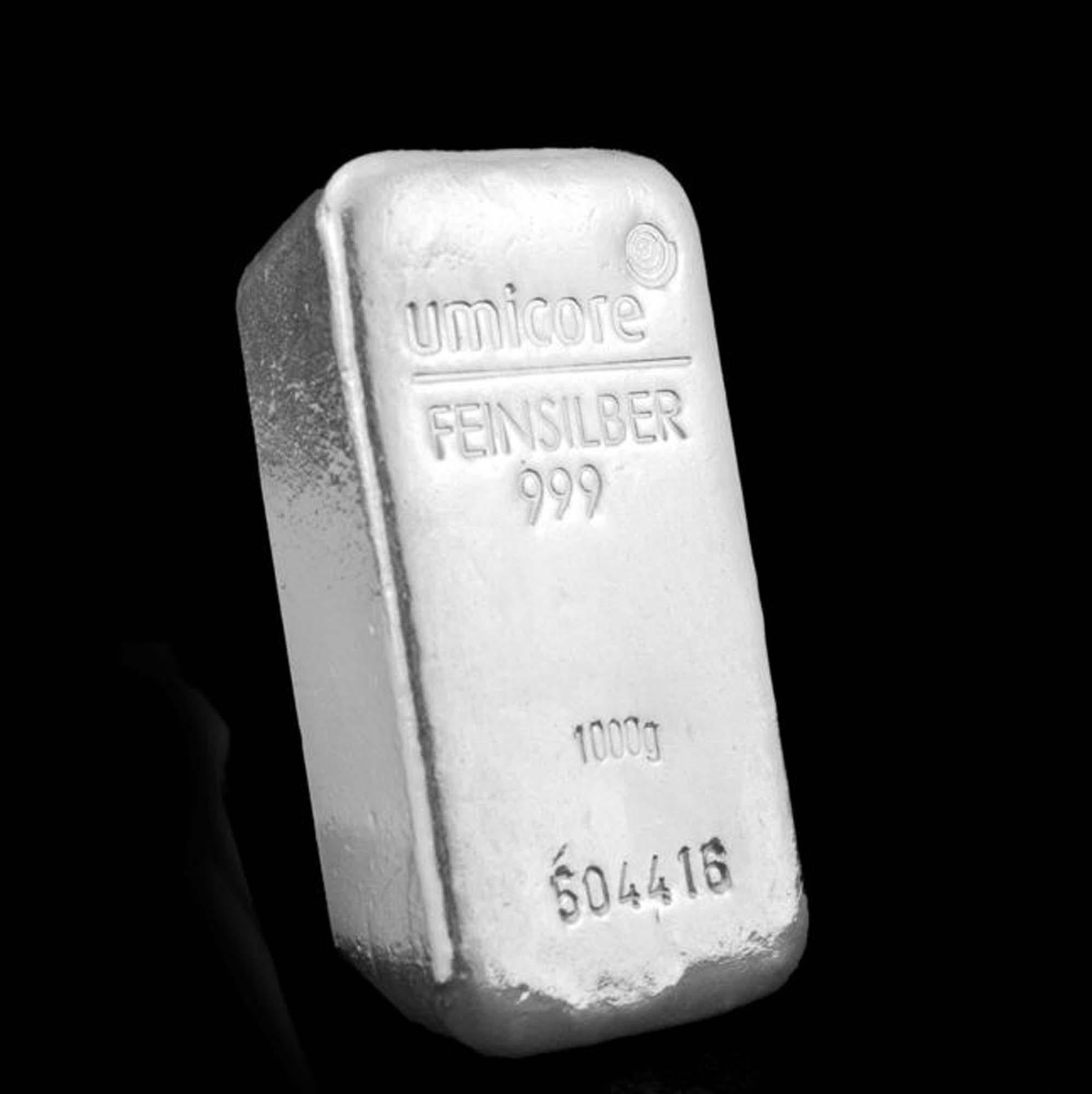 Details about   1 Ounce Umicore Pure .999 Fine Silver Bar 