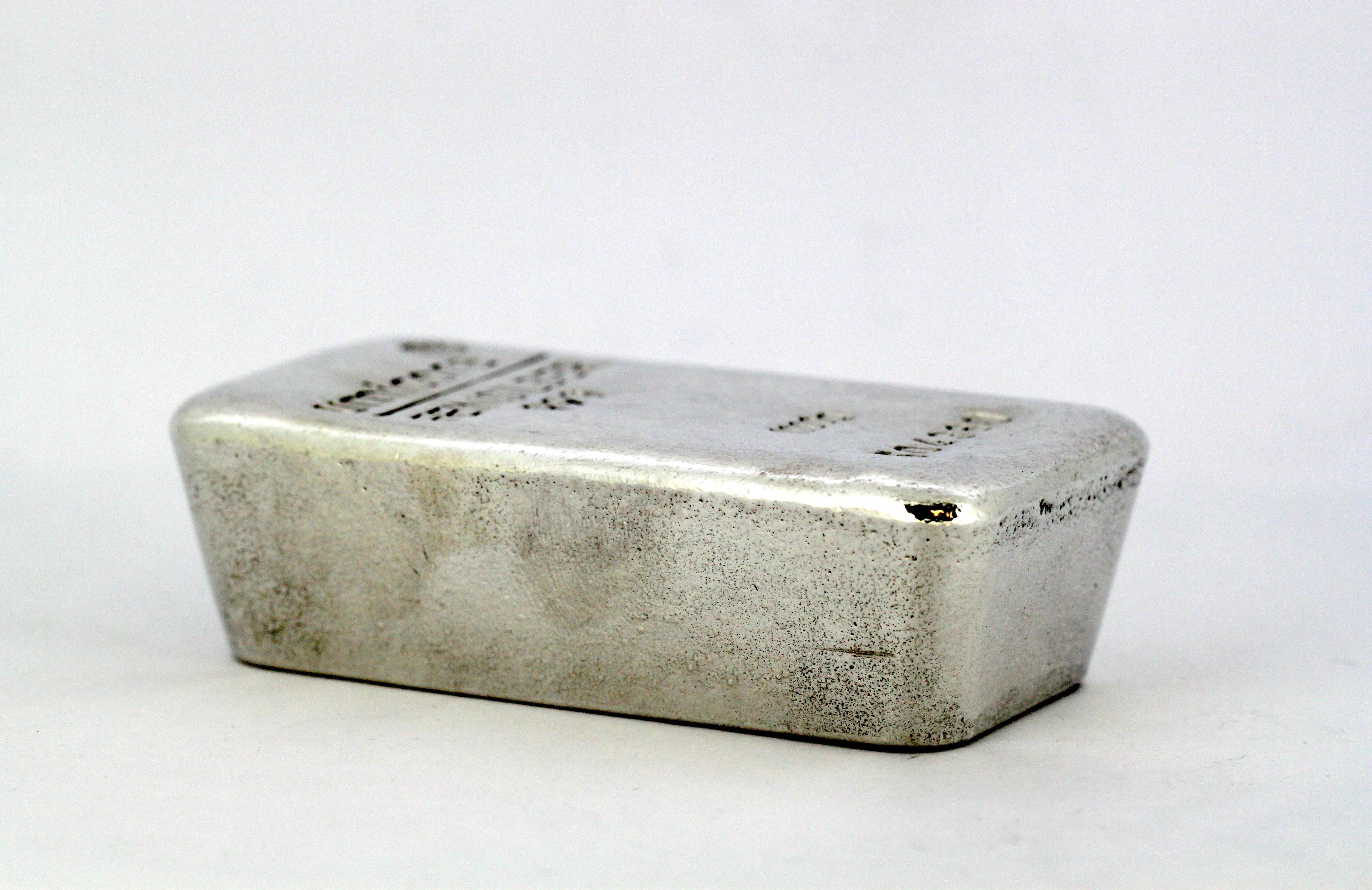Umicore .999 Silver 1kg '1000g' Poured Bar 1