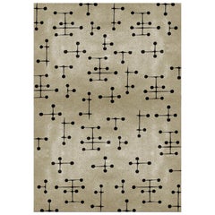 Umlaza Sand Area Rug in Hand-Tufted Wool and Botanical Silk