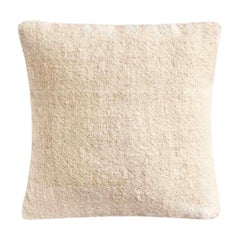 Umlil II White Cushion Cover, Handspun and Handwoven