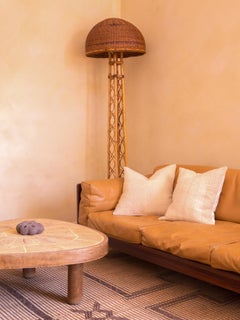 Off-White-Kissenbezug aus handgesponnener und handgewebter Wolle