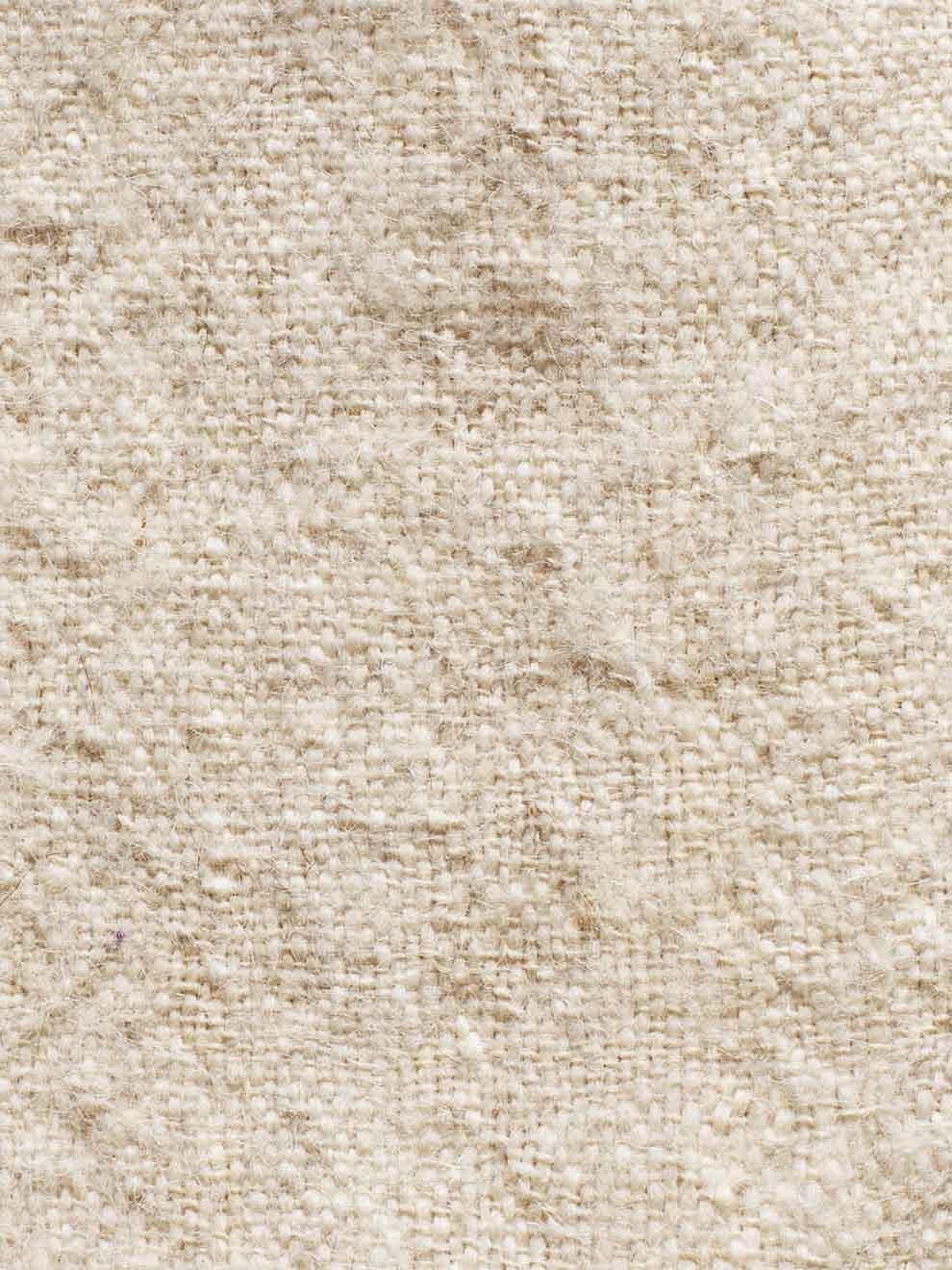 Marocain Housse de coussin blanche, en laine filée et tissée à la main en vente