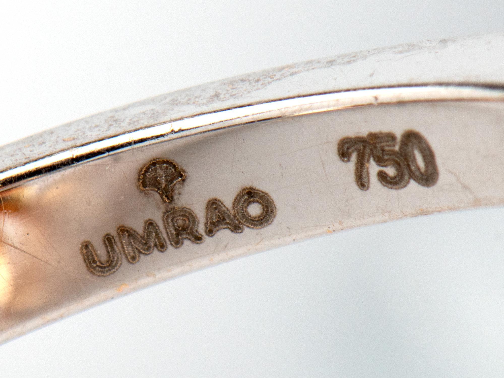 UMRAO Anillo Floral de Zafiro Amarillo y Diamantes 2