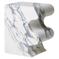 Un Beso En El Mar Marble Sculpted Stool by Pietro Franceschini