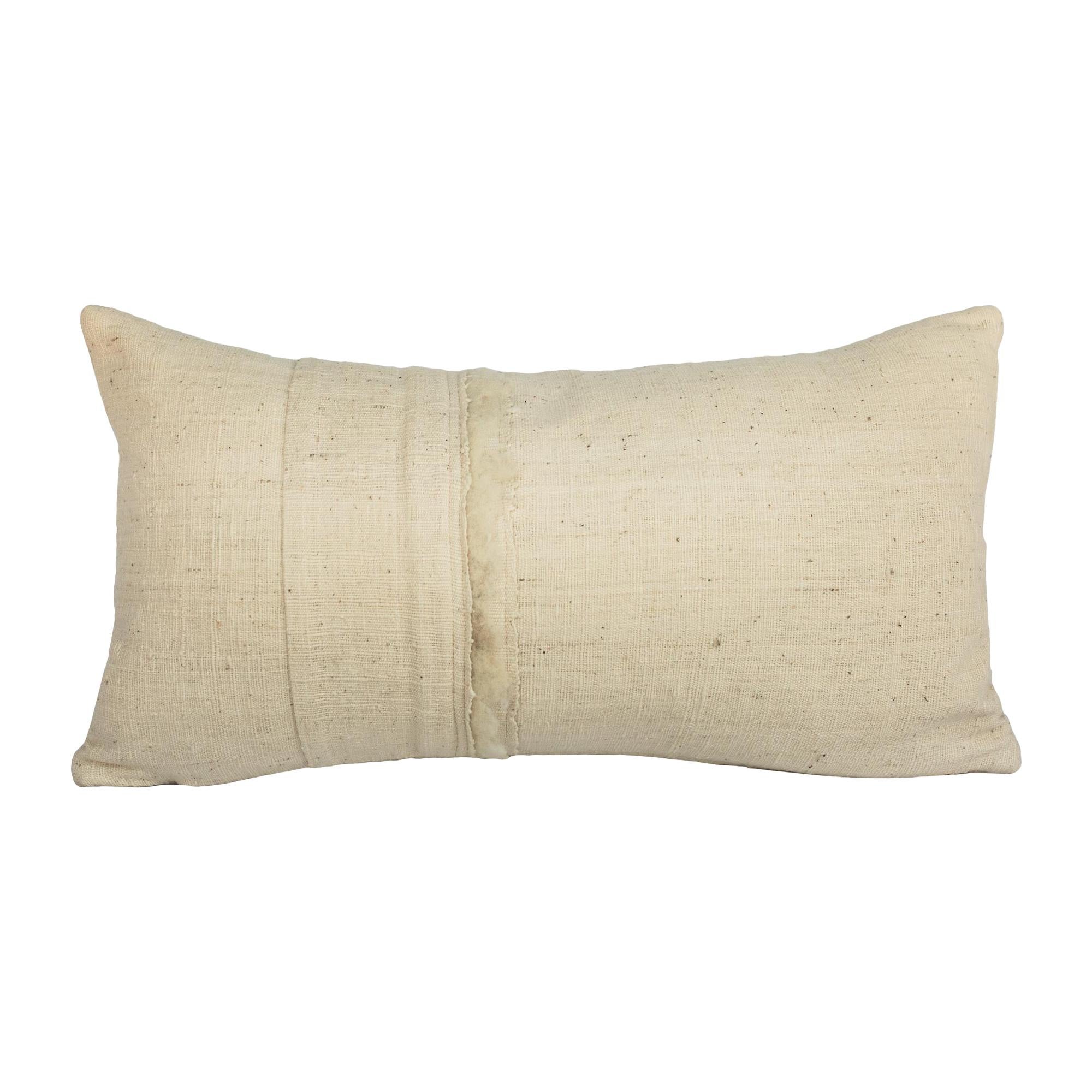 Un-Dyed, Rare, Handspun Cotton Kimono Pillow, from Hyogo, Japan, Small, in Stock