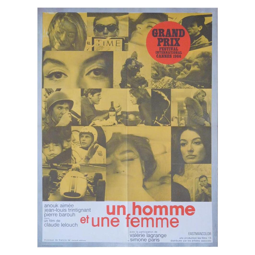 Un Homme Et Une Femme '1966' Poster For Sale