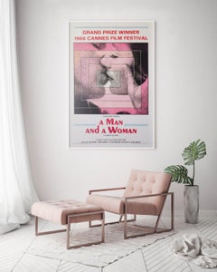 Un Homme et Une Femme 1966 US 1 Sheet Film Poster