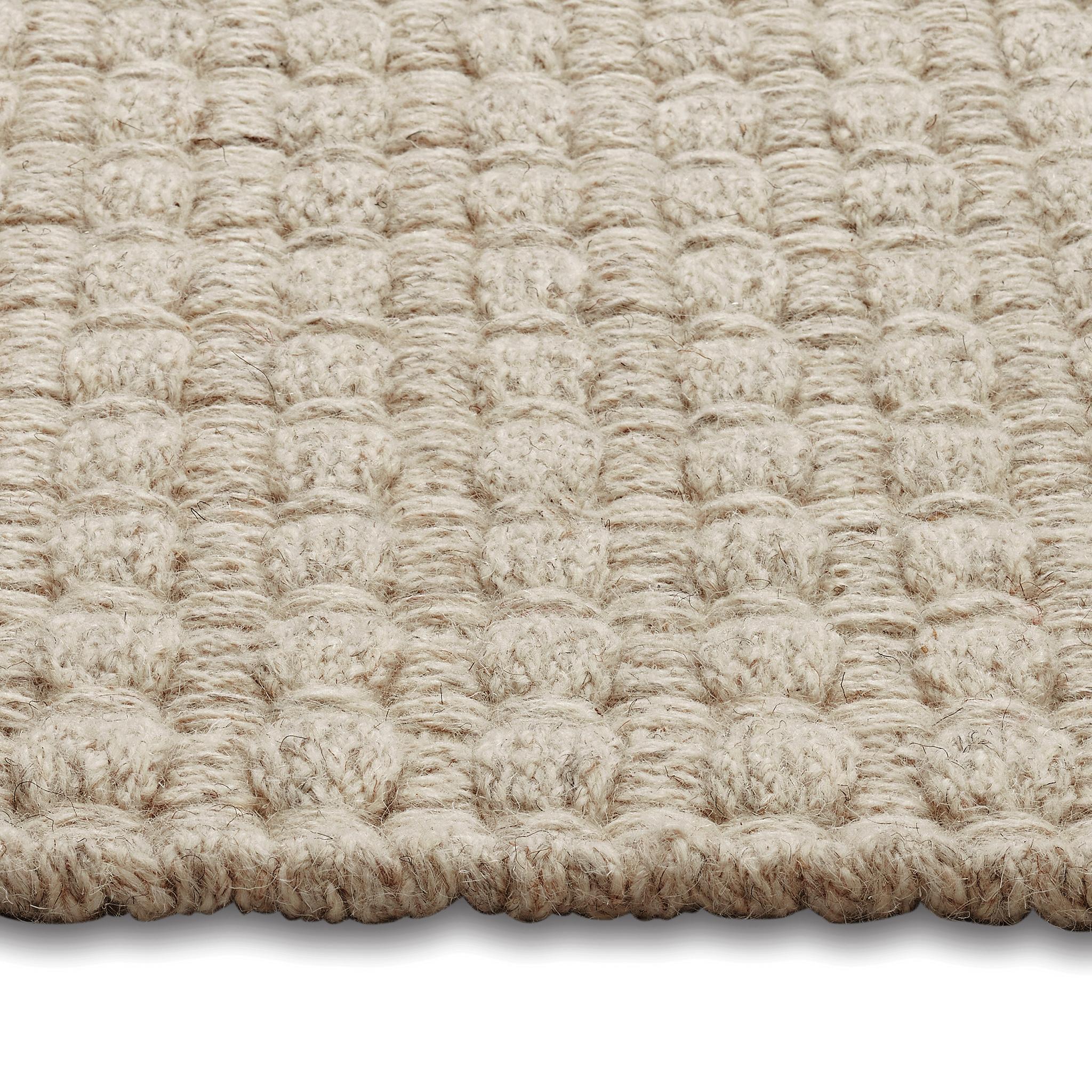 Contemporary Una 6X9ft Beige Wool Belt Texture Design Luxury Handwoven Rug For Sale