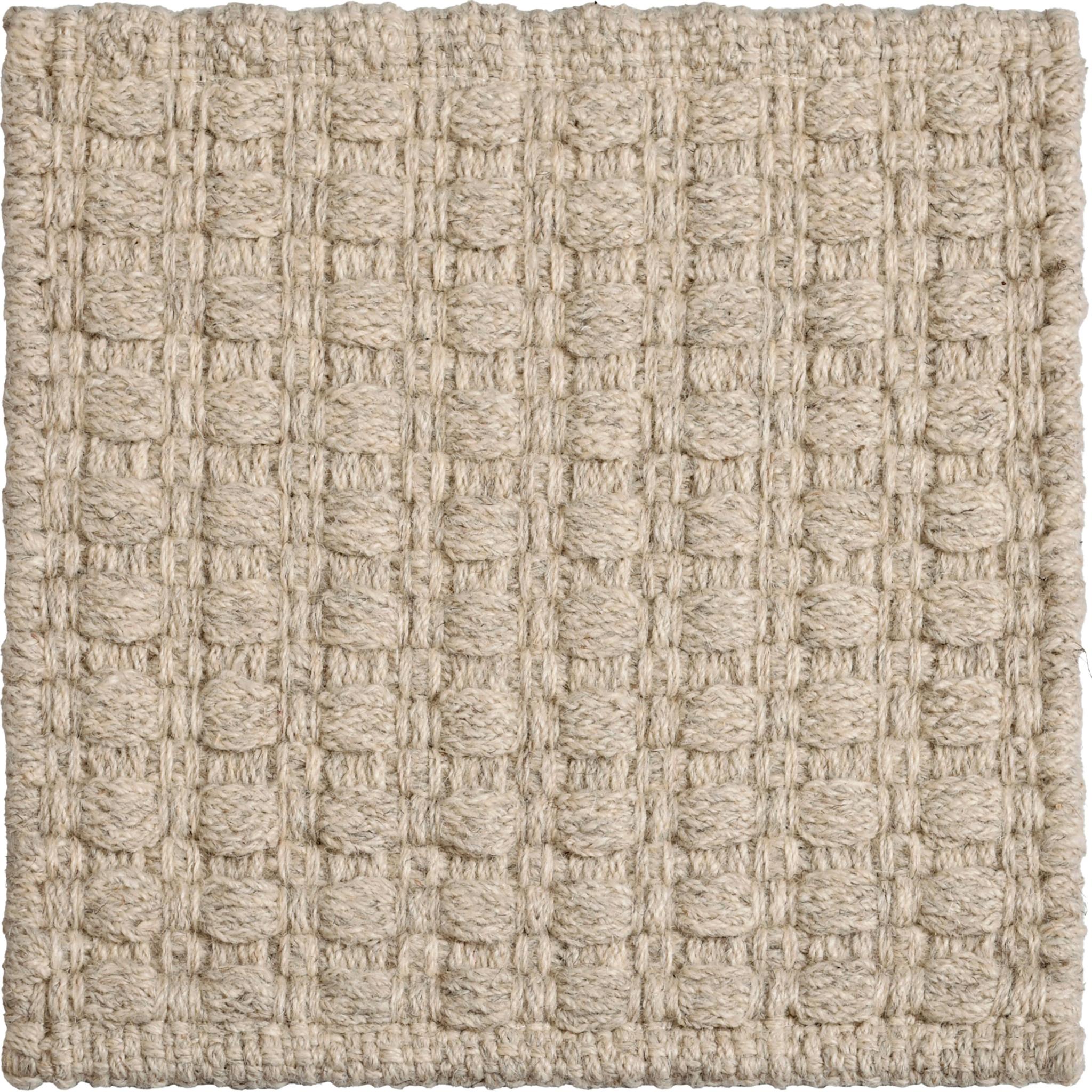 Hand-Woven Una 8X10ft Beige Wool Belt Texture Design Luxury Handwoven Rug For Sale