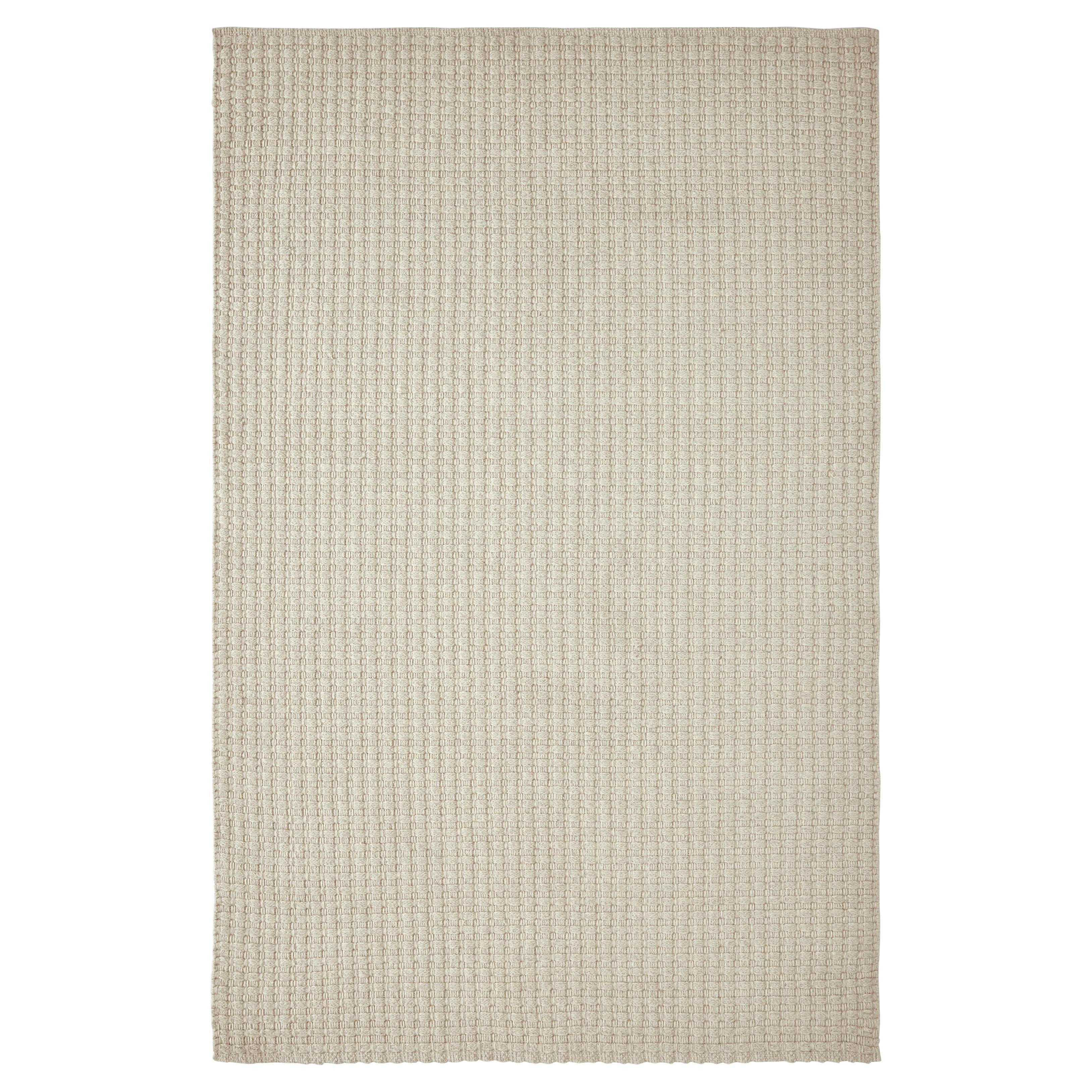 Una 9x12ft Asche Wolle Gürtel Textur Design Luxus handgewebten Teppich im Angebot