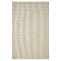 Una 9x12ft Asche Wolle Gürtel Textur Design Luxus handgewebten Teppich