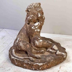 ‘Una And The Lion' Sculpture By Octave Galliard-Sansonetti Dated 1903