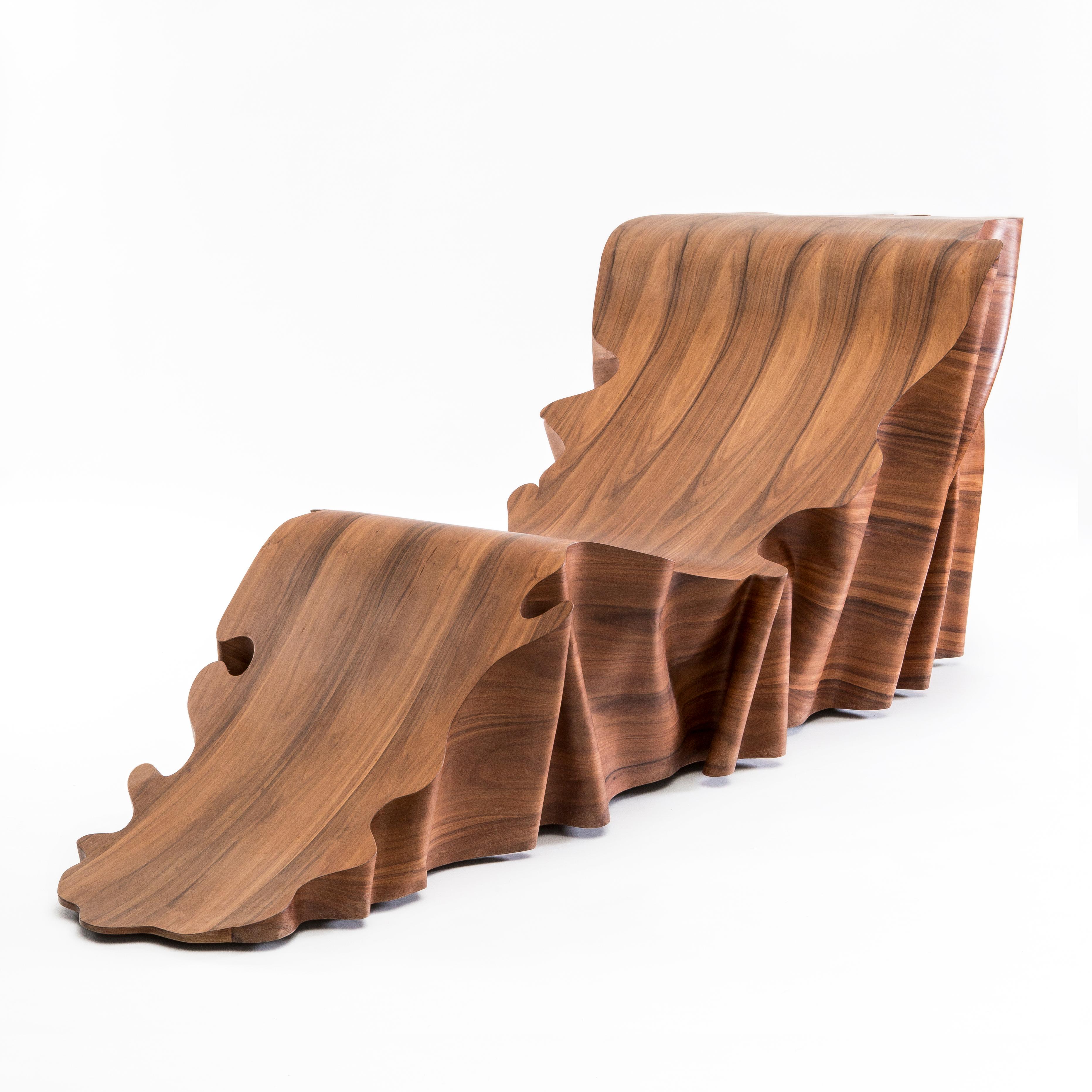 Una, Articolo Indeterminativo Chaise Longue by Secondome Edizioni
Limited Edition Of 9 Pieces + 3 A.P.
Designer: Stefano Marolla.
Dimensions: D 86 x W 225 x H 85 cm.
Materials: Santos rosewood.

Collection / Production: Secondome. This piece can be