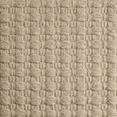 Una, Ash, Handwoven Face 60% Undyed NZ Wool, 40% Undyed MED Wool, 6' x 9'