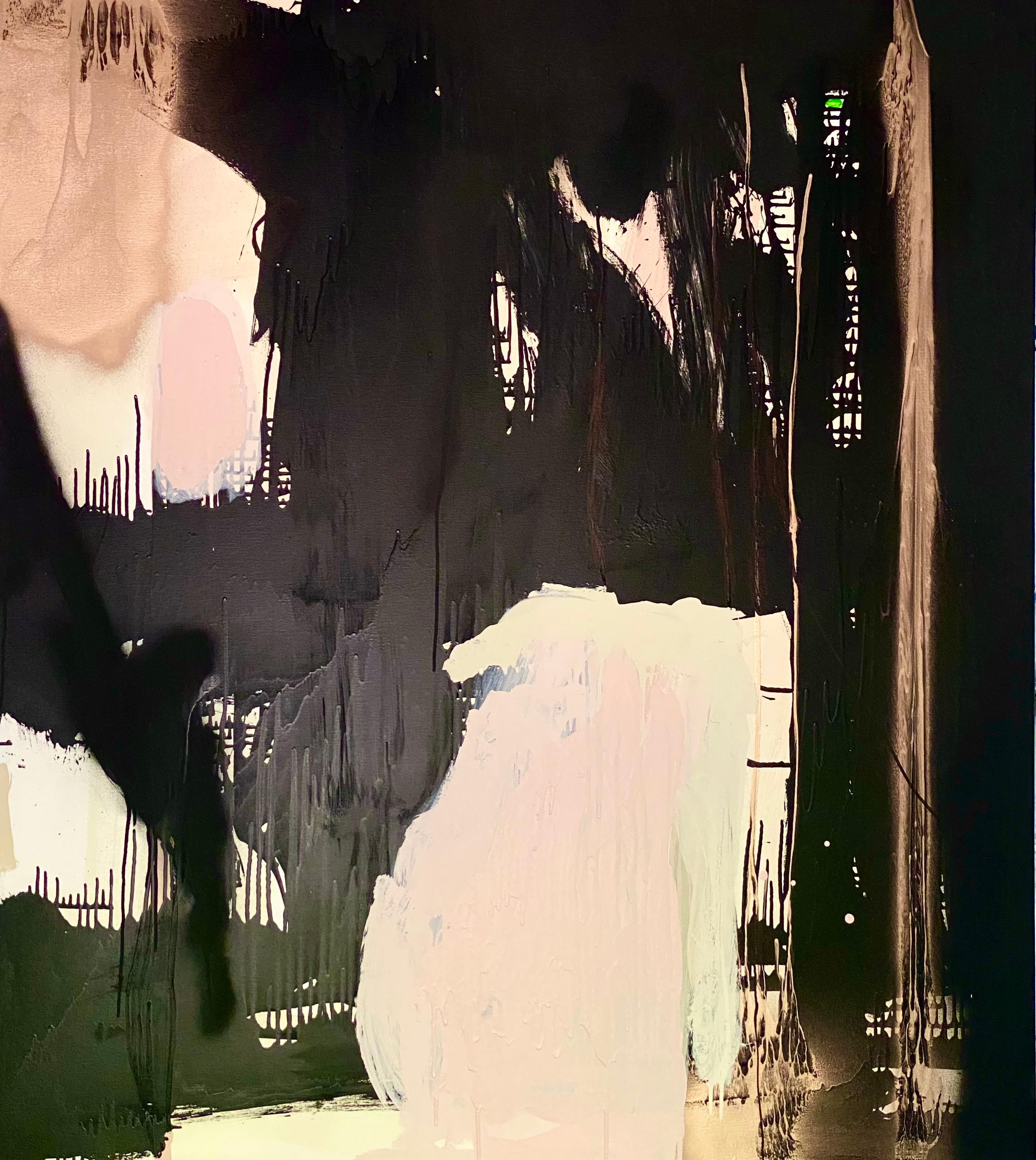 Glänzende schwarze Landschaft von Mime Giraudi – Painting von Unattributed