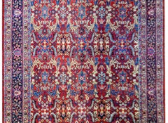 Unbelievable Early 20th Century Heriz Rug