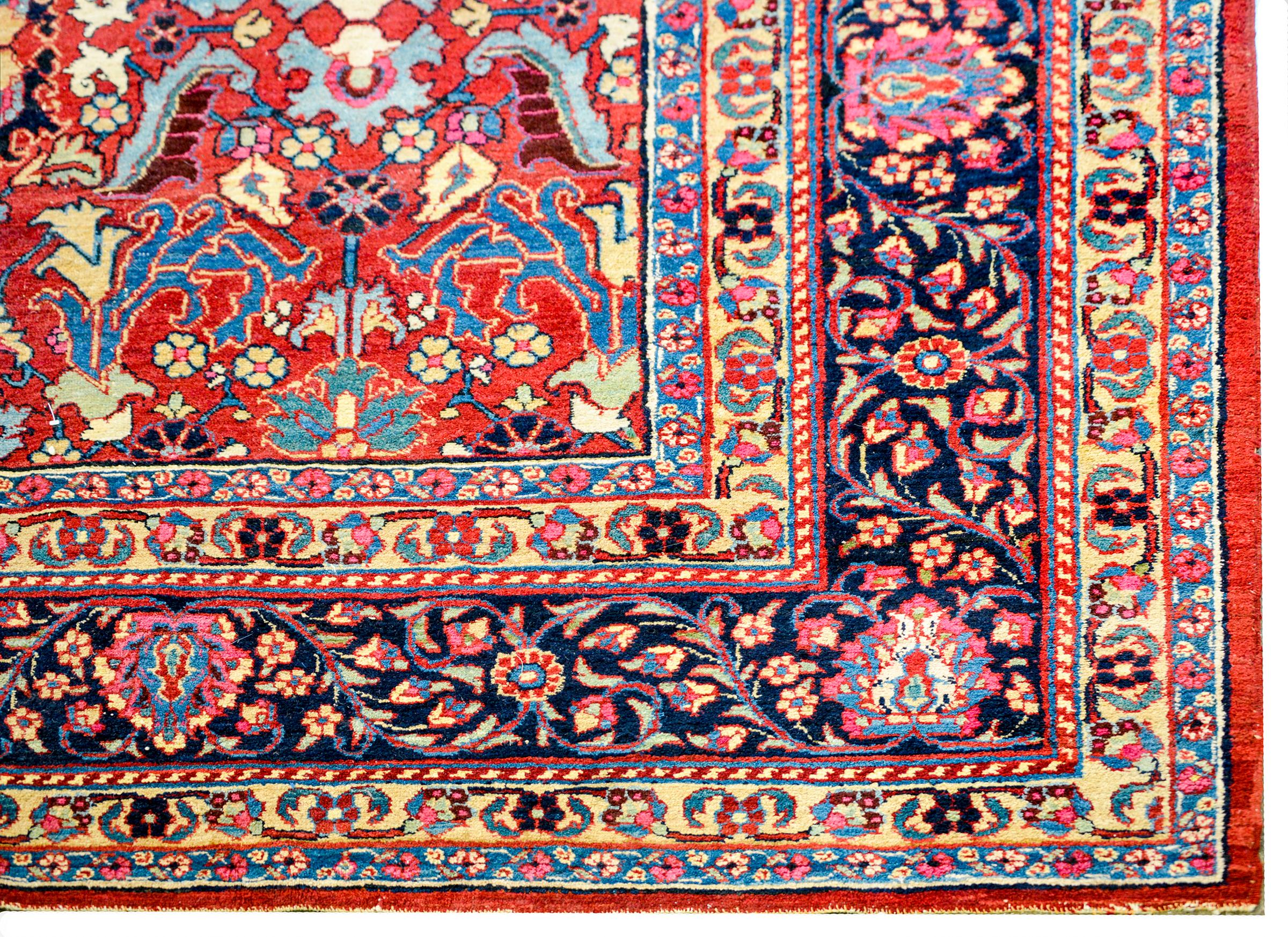 Unbelievable Early 20th Century Heriz Rug For Sale 1
