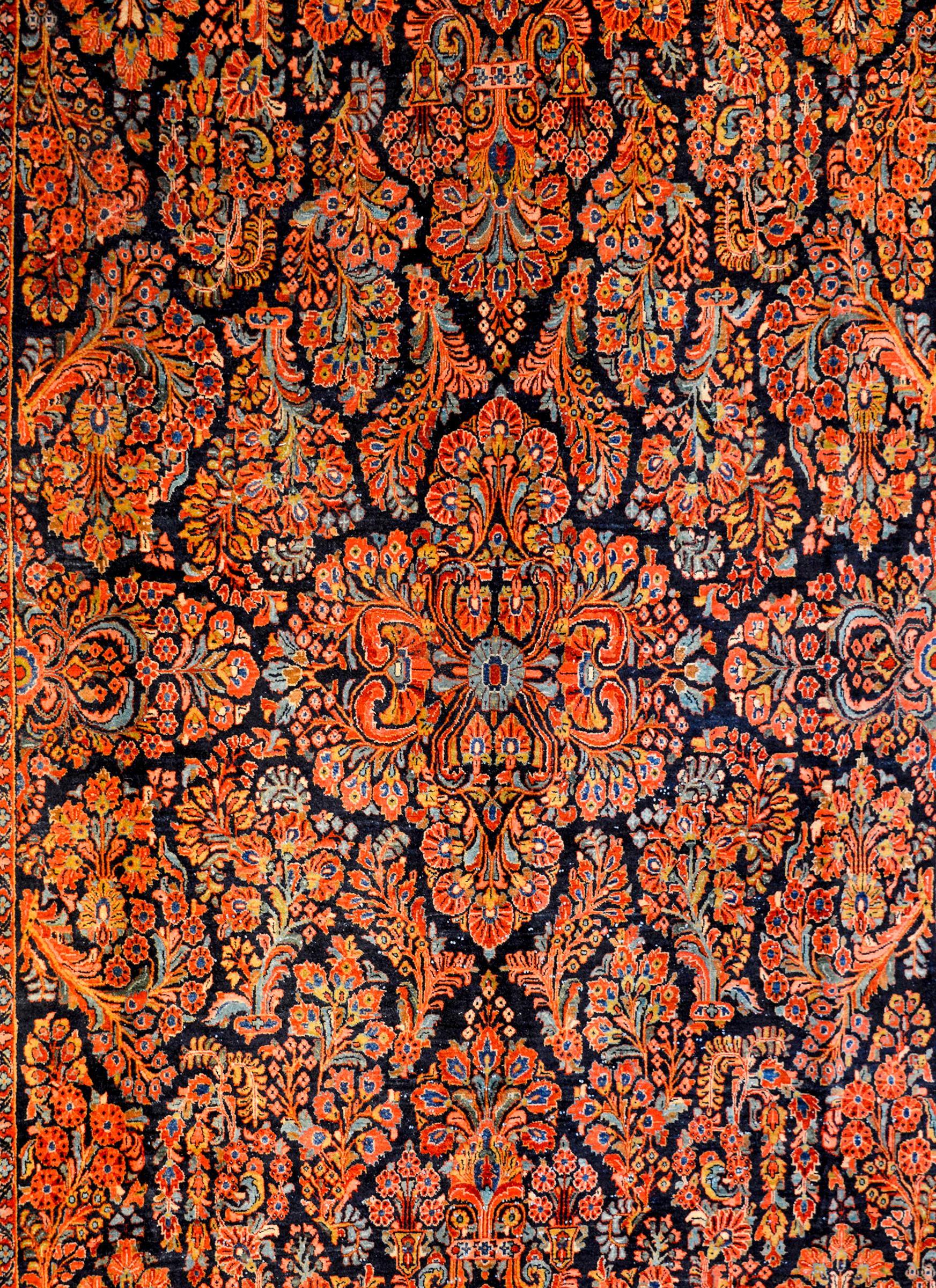 Unglaublicher Sarouk-Teppich aus dem frühen 20. Jahrhundert (Persisch) im Angebot
