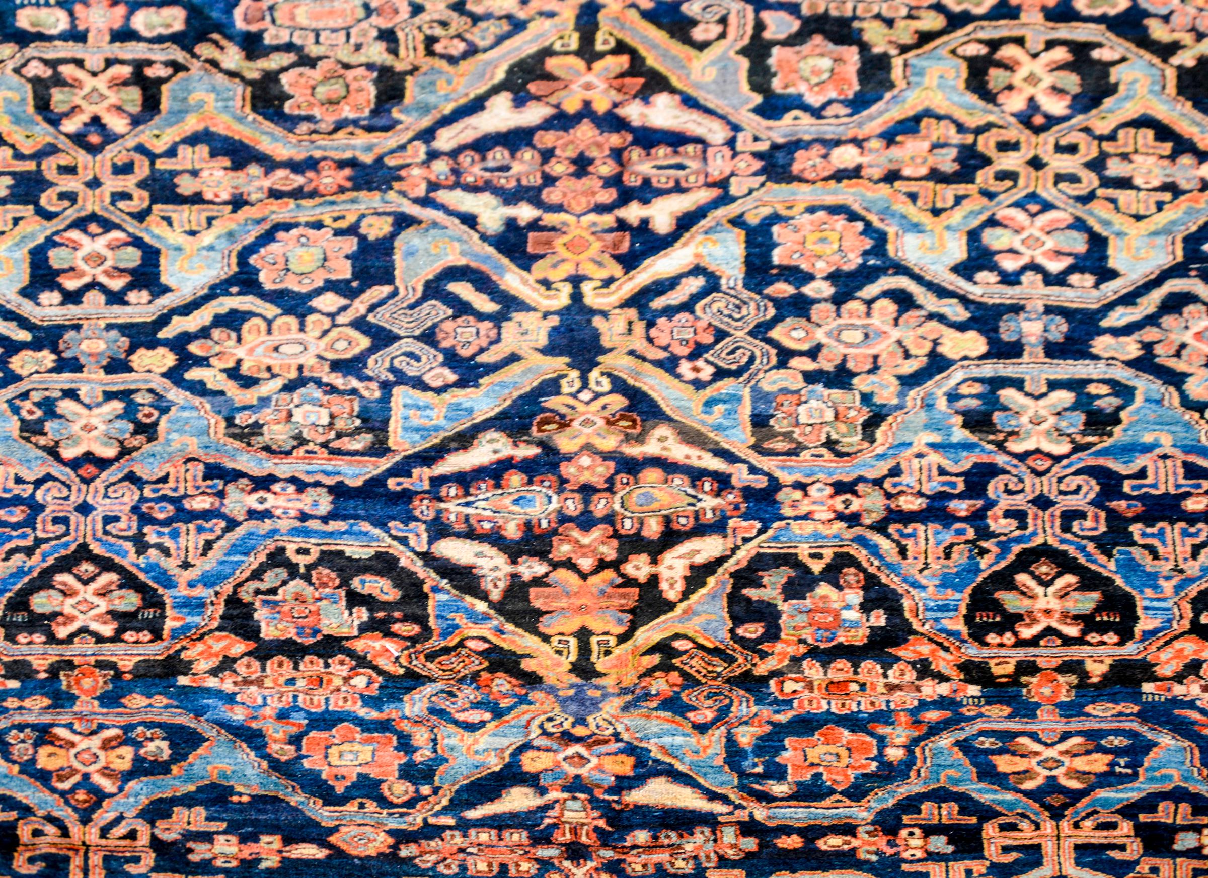 Vegetable Dyed Unbelievable Early 20th Century Sultanabad Rug For Sale