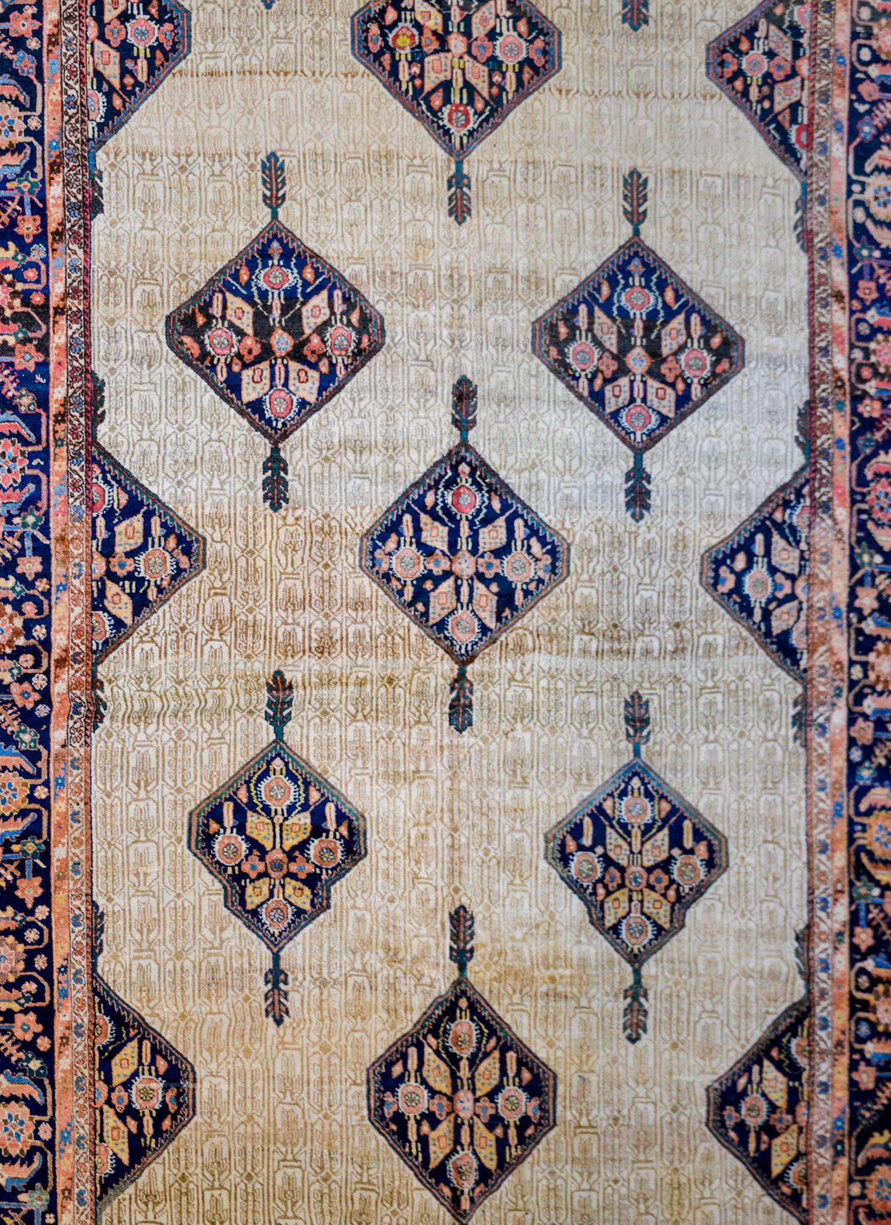 Heriz Serapi Unbelievable Monumental 19th Century Serab Rug For Sale
