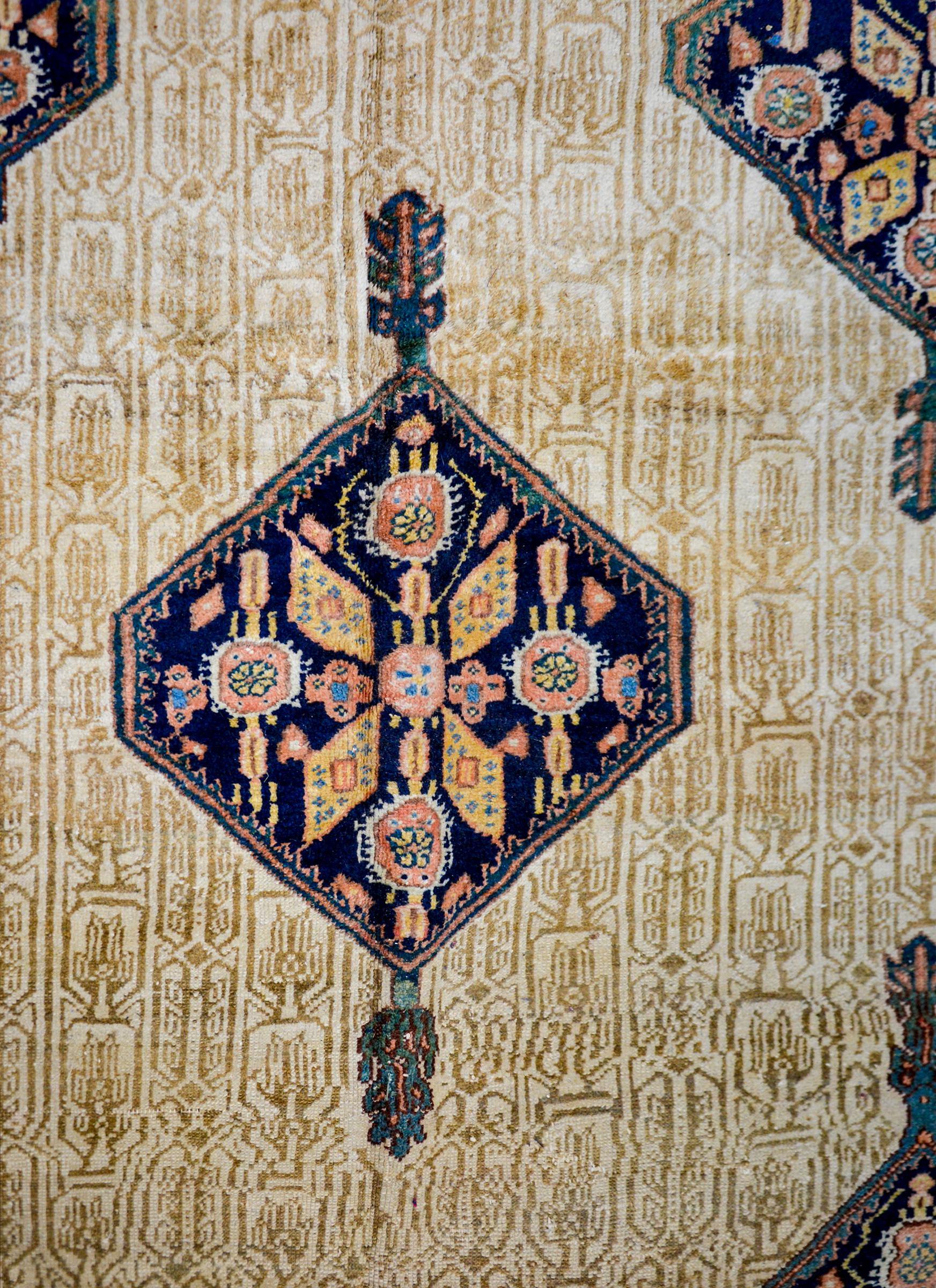 Vegetable Dyed Unbelievable Monumental 19th Century Serab Rug For Sale
