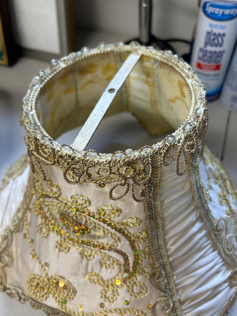 Unbelievably Ornate Pair of Victorian Handmade Lampshades For Sale at  1stDibs, image size:768x1024