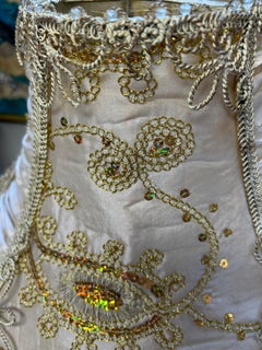 Coppia di paralumi vittoriani fatti a mano incredibilmente decorati