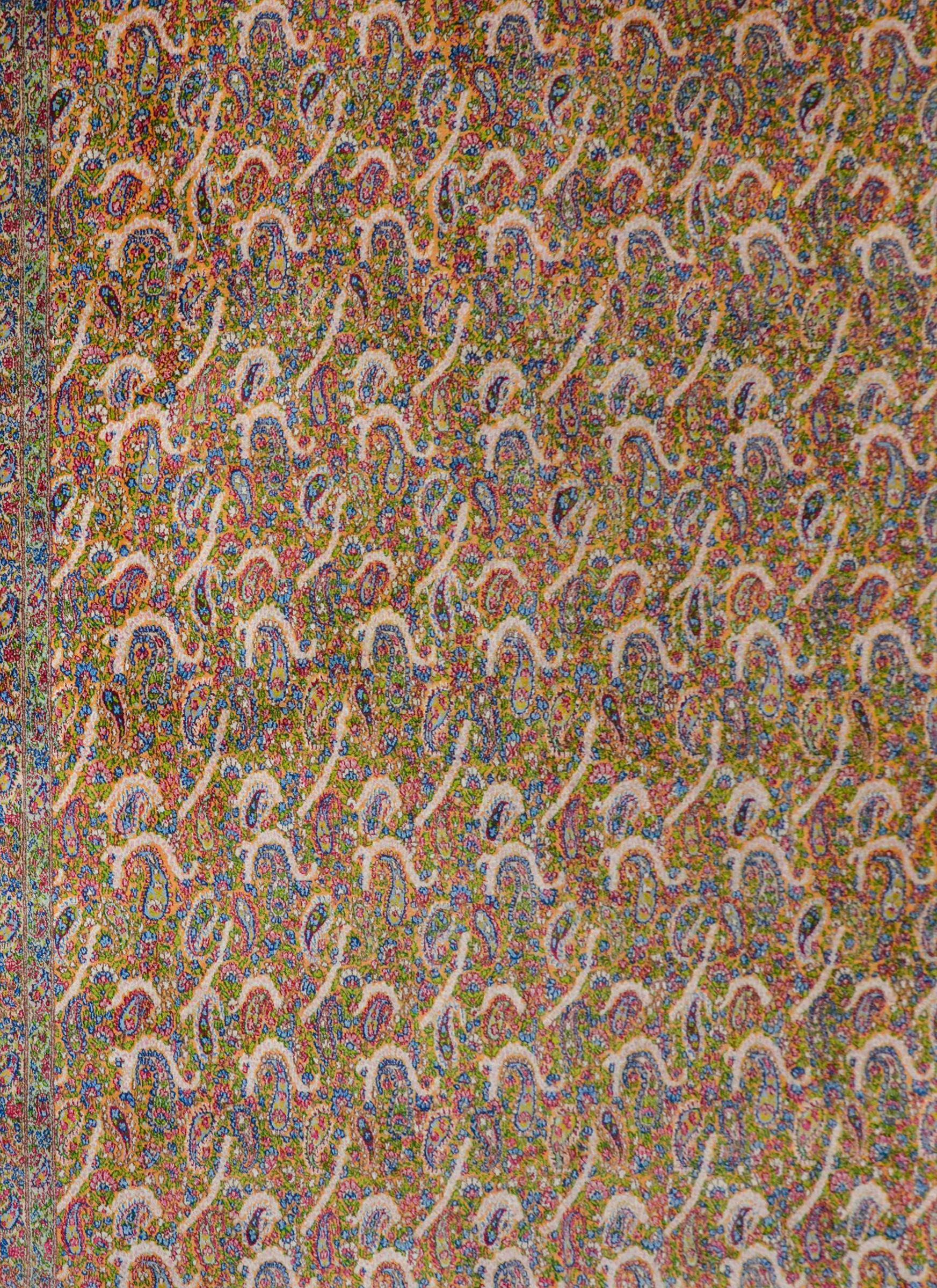 Unglaublicher persischer Kirman-Teppich (Pflanzlich gefärbt) im Angebot
