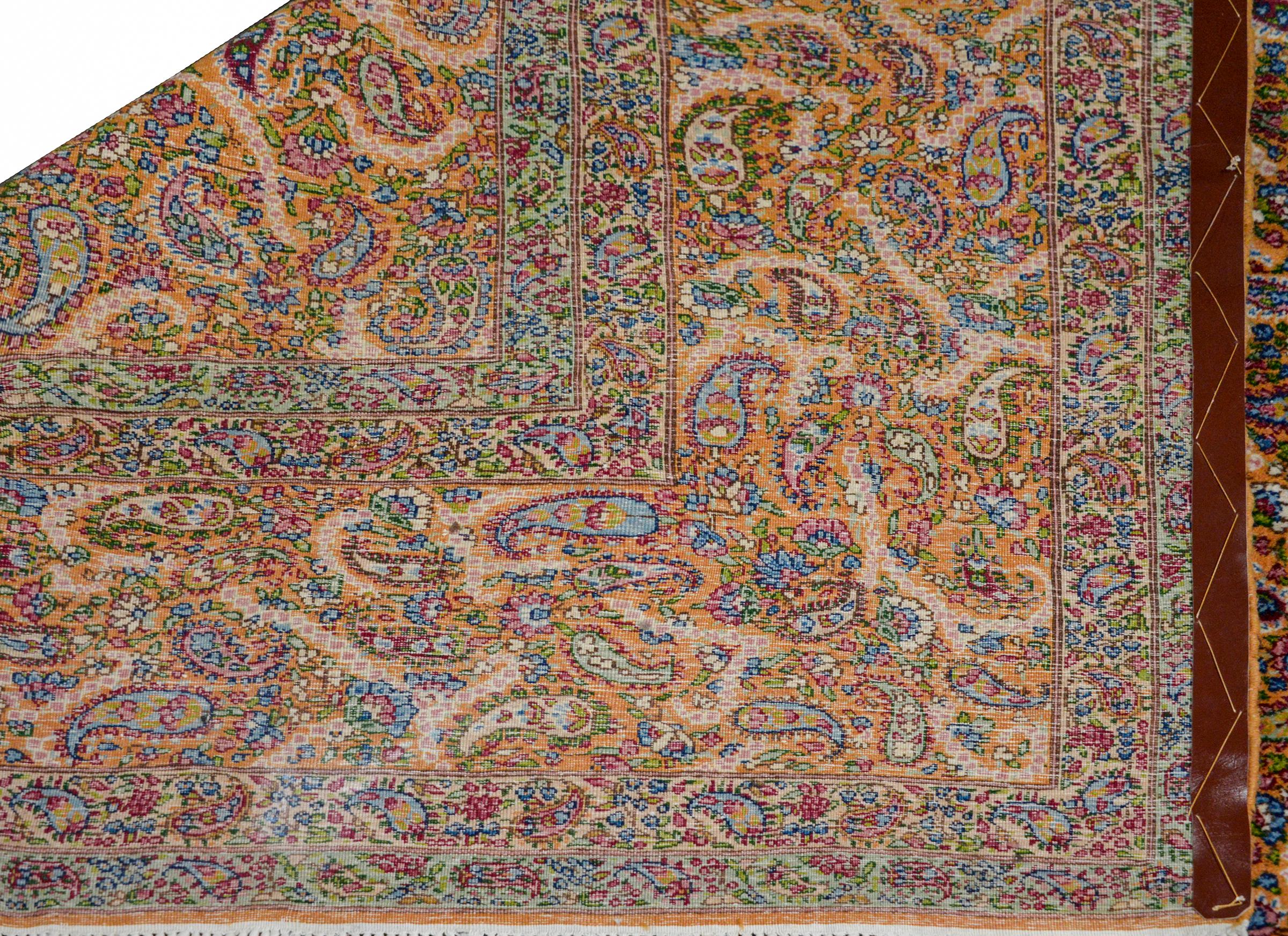 Unglaublicher persischer Kirman-Teppich (Mitte des 20. Jahrhunderts) im Angebot