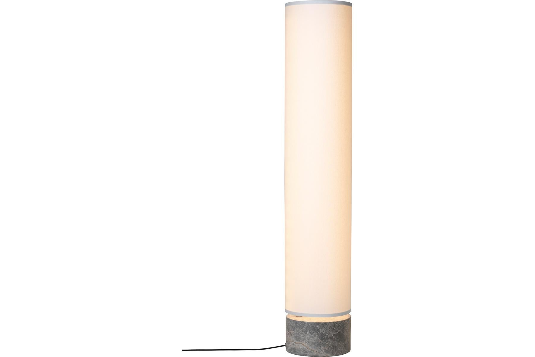 Post-Modern Unbound Floor Lamp, H120, Grey Marble, Canvas For Sale