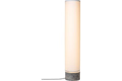 Unbound Floor Lamp, H120, Grey Marble, White
