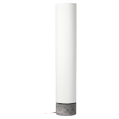 Unbound Floor Lamp, H120, Grey Marble, White