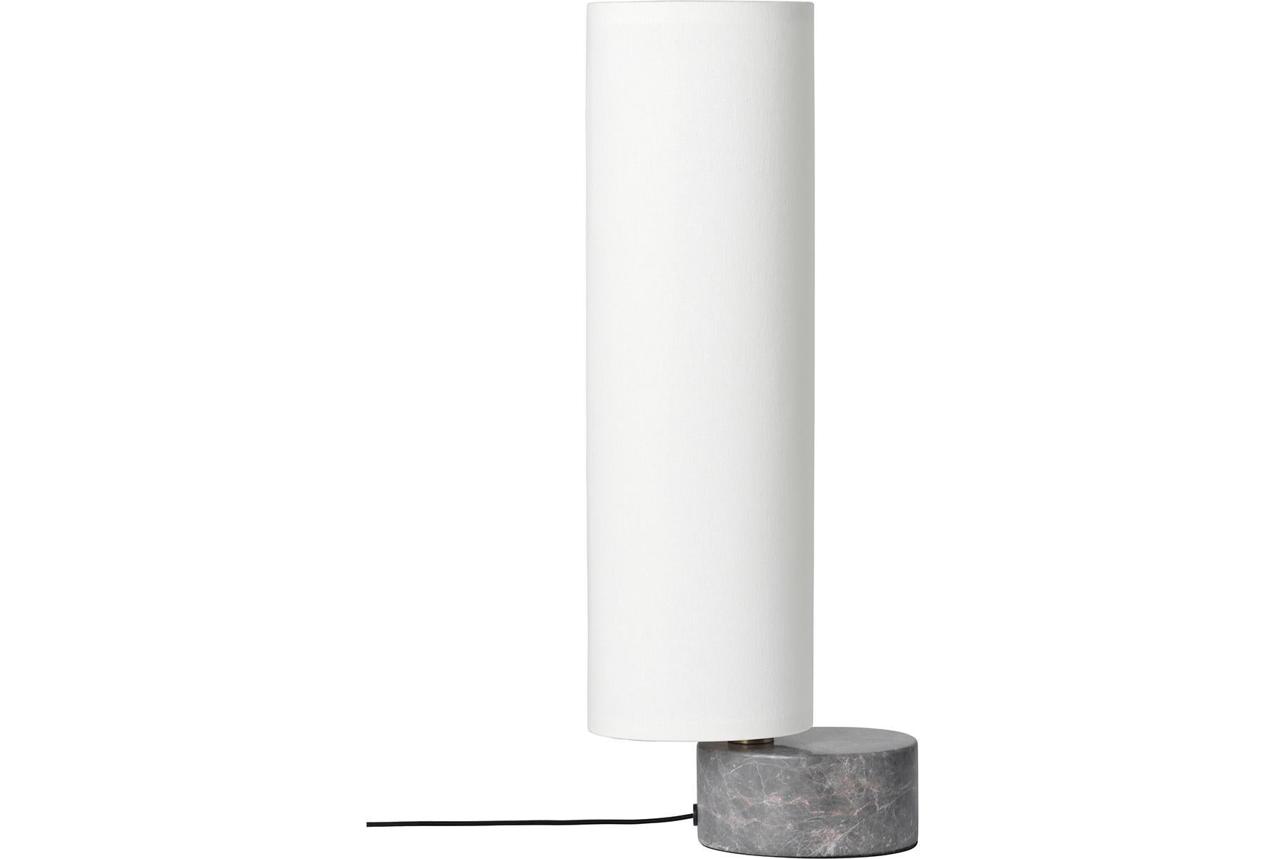 Unbound Table Lamp, H45, Grey Marble, Canvas For Sale 2