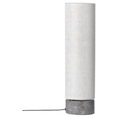 Unbound Table Lamp, H45, Grey Marble, Canvas